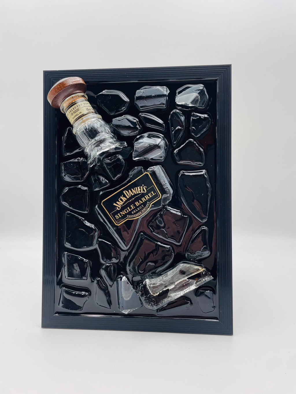 Jack Daniels Single Barrel Select Broken Bottle Art