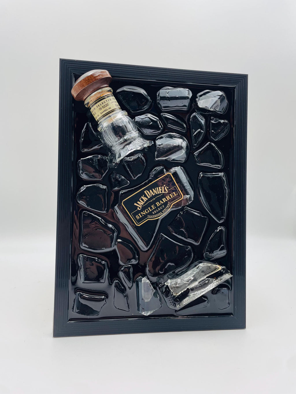 Jack Daniels Single Barrel Select Broken Bottle Art