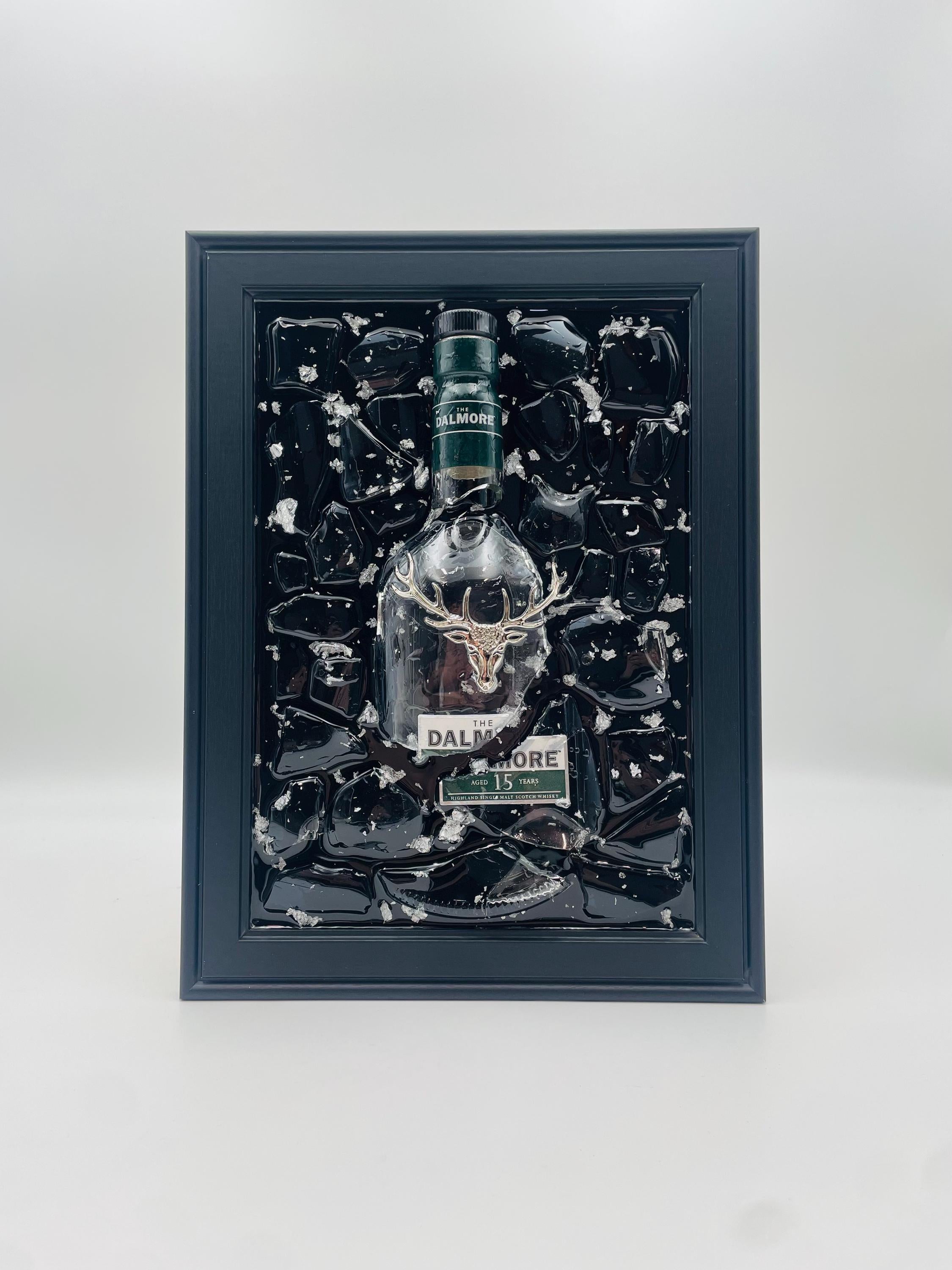 Dalmore Whiskey Broken Bottle Art
