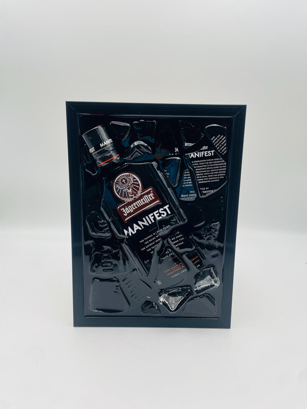 Jägermeister Manifest Epoxy Broken Bottle Art