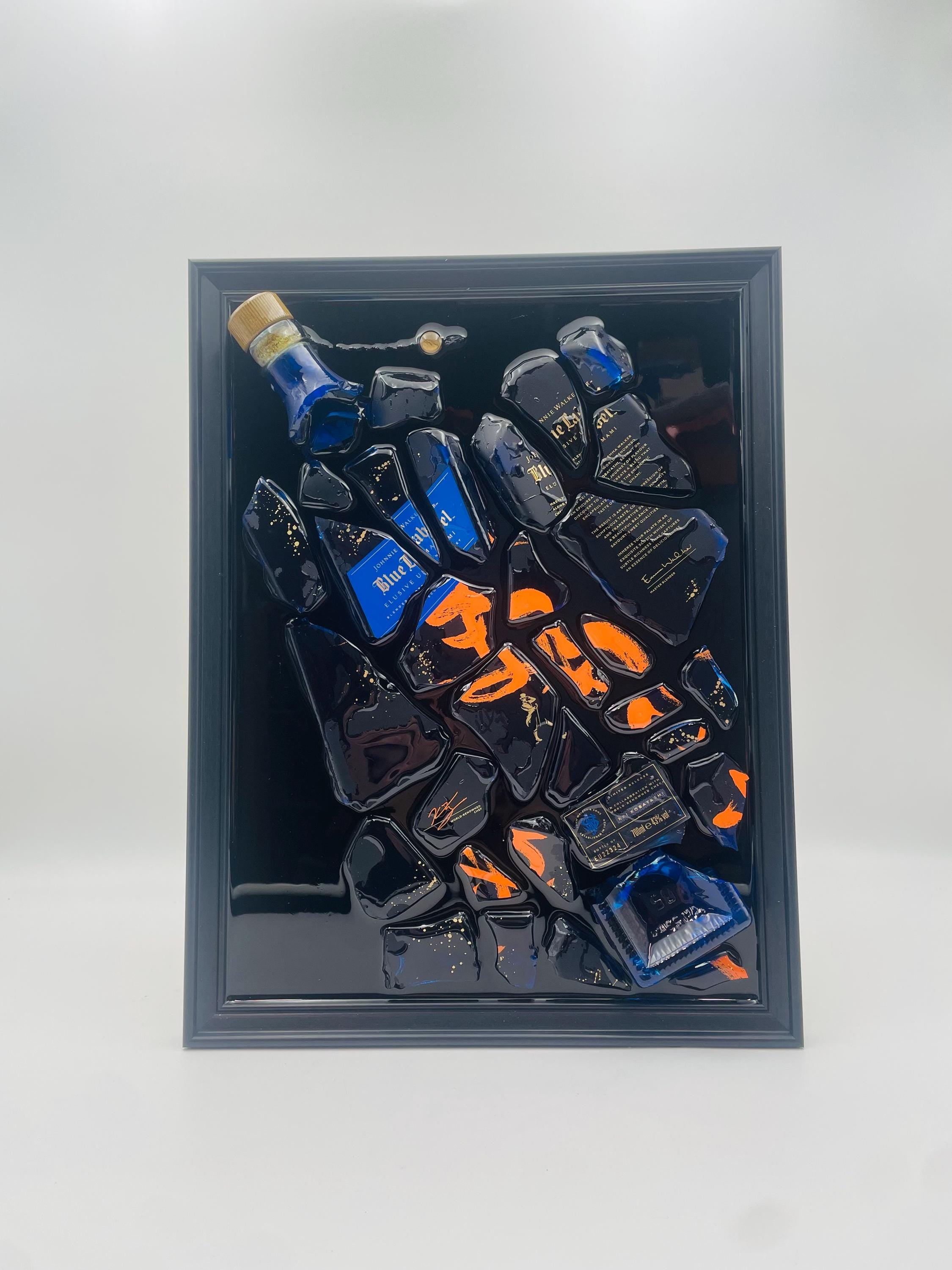 Johnnie Walker Blue Label Umami Broken Bottle Art