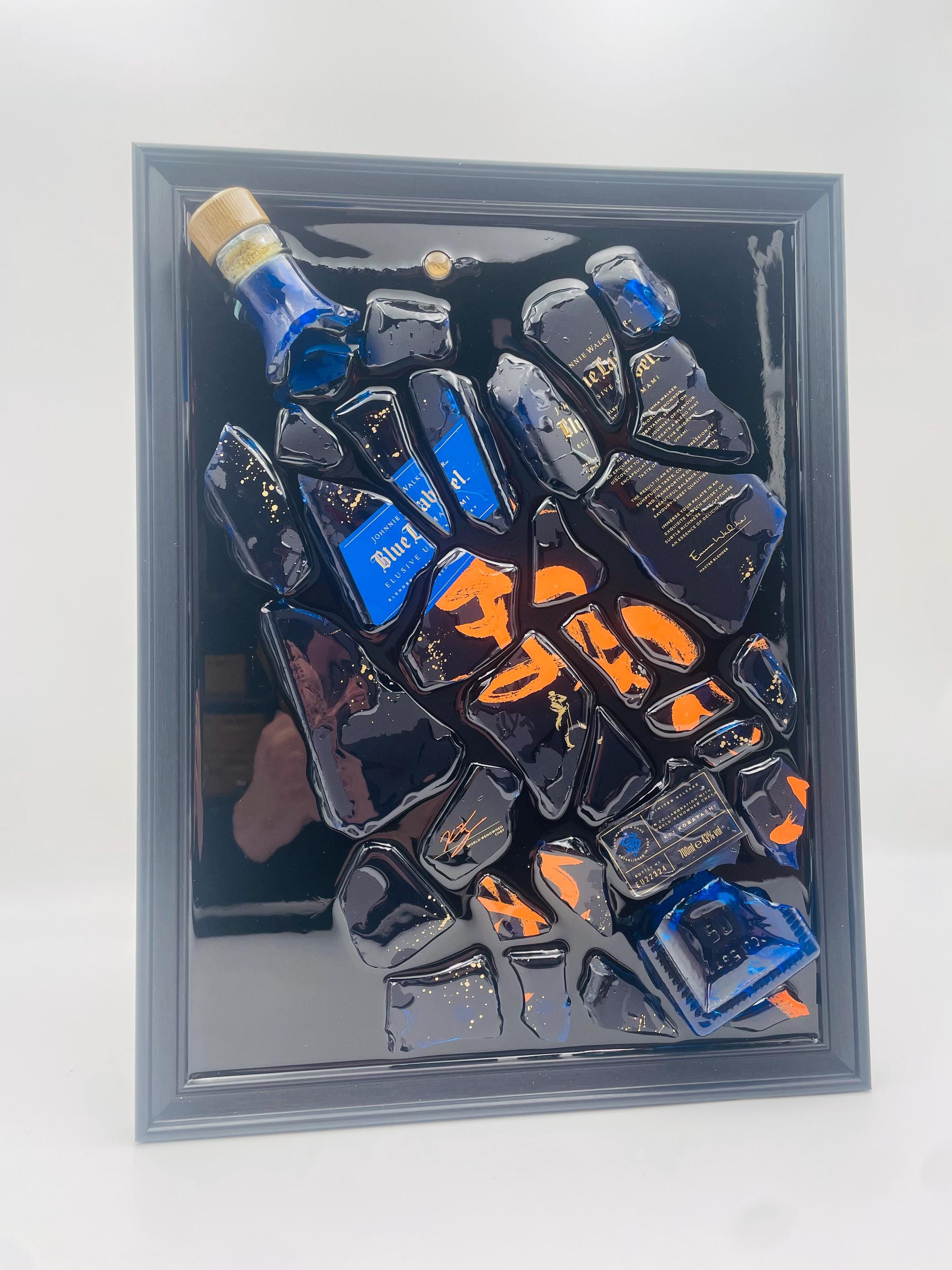 Johnnie Walker Blue Label Umami Broken Bottle Art