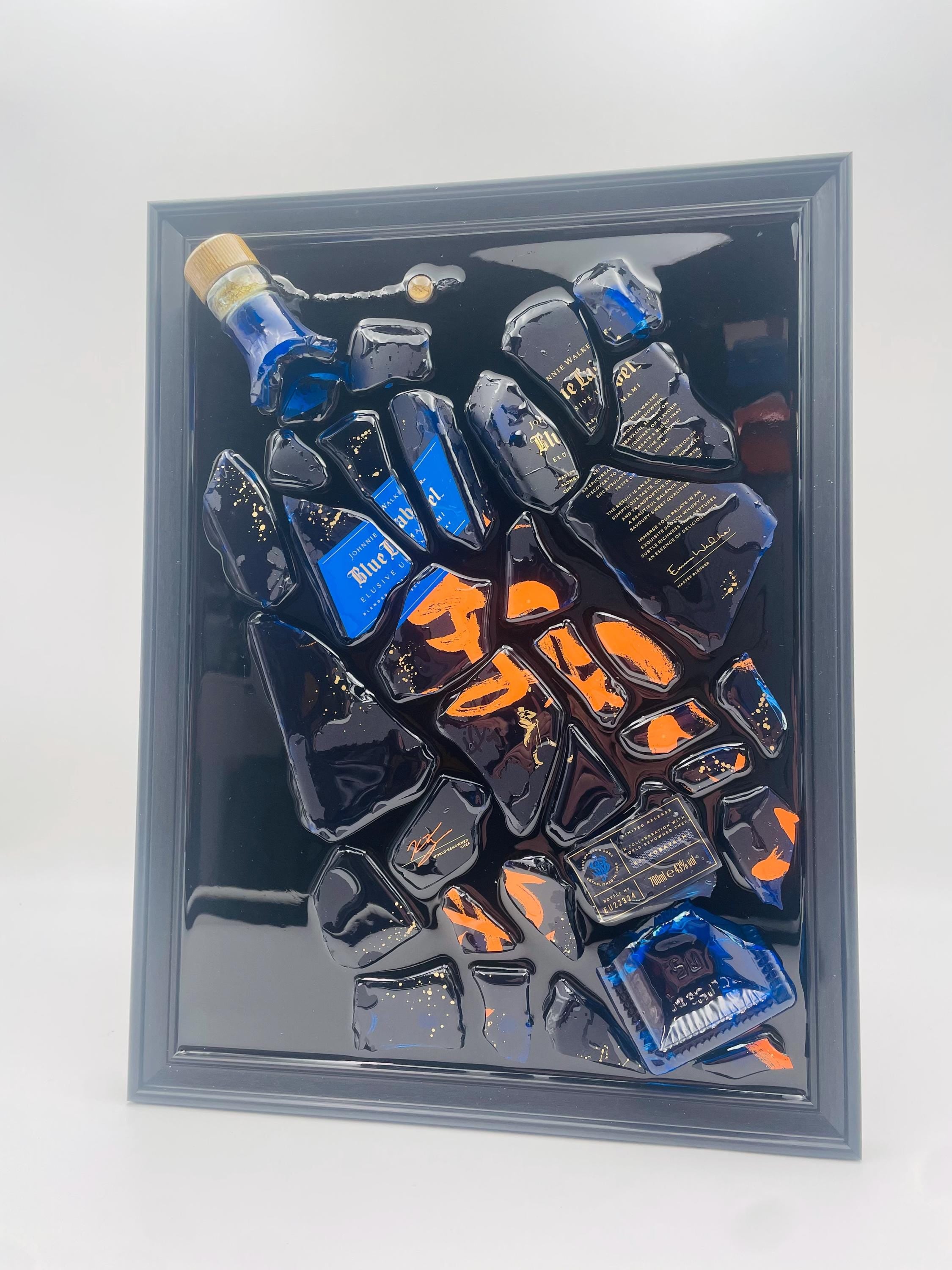 Johnnie Walker Blue Label Umami Broken Bottle Art