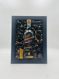 Johnnie Walker Blue Label Gold Broken Bottle Art