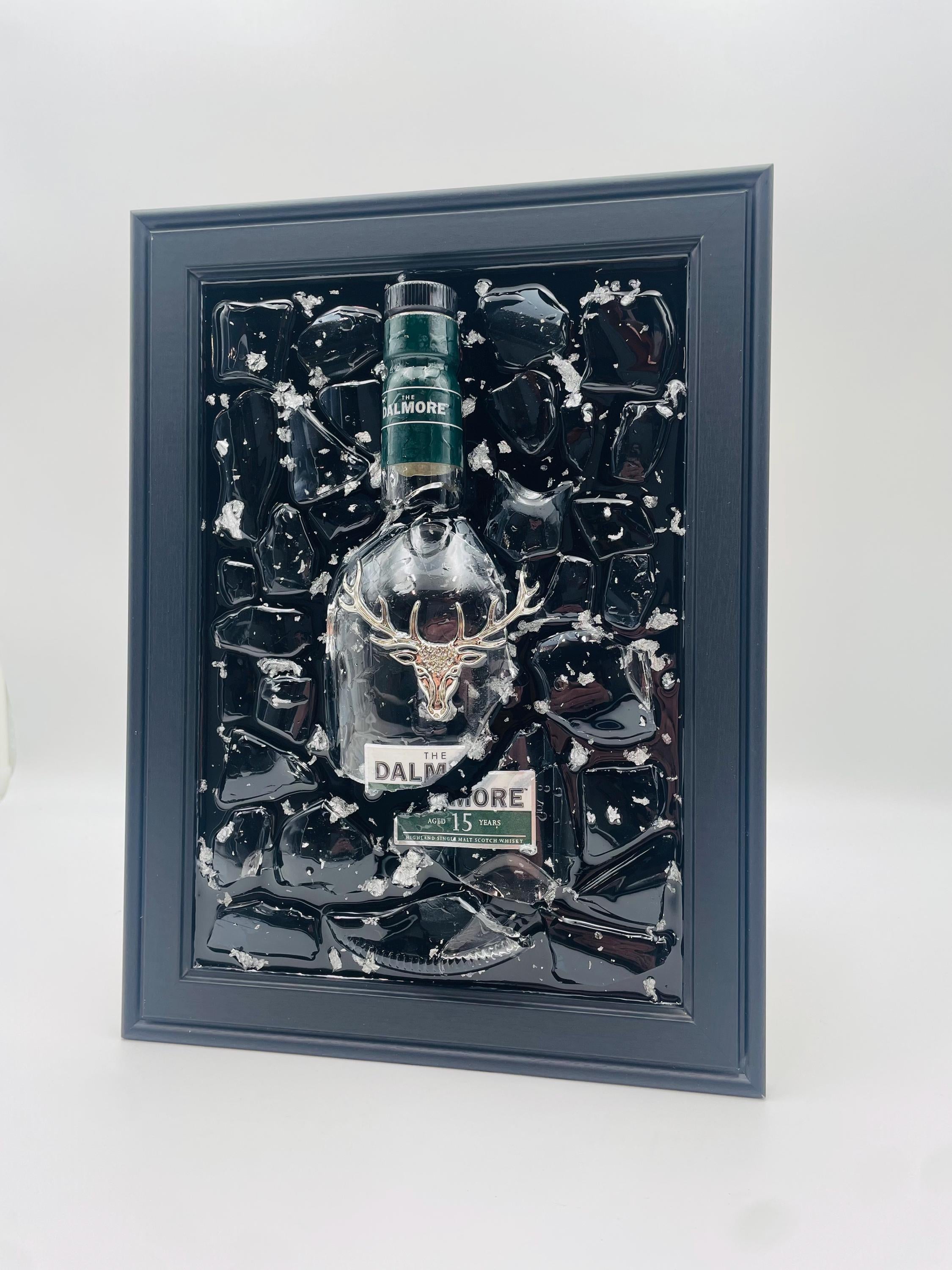 Dalmore Whiskey Broken Bottle Art