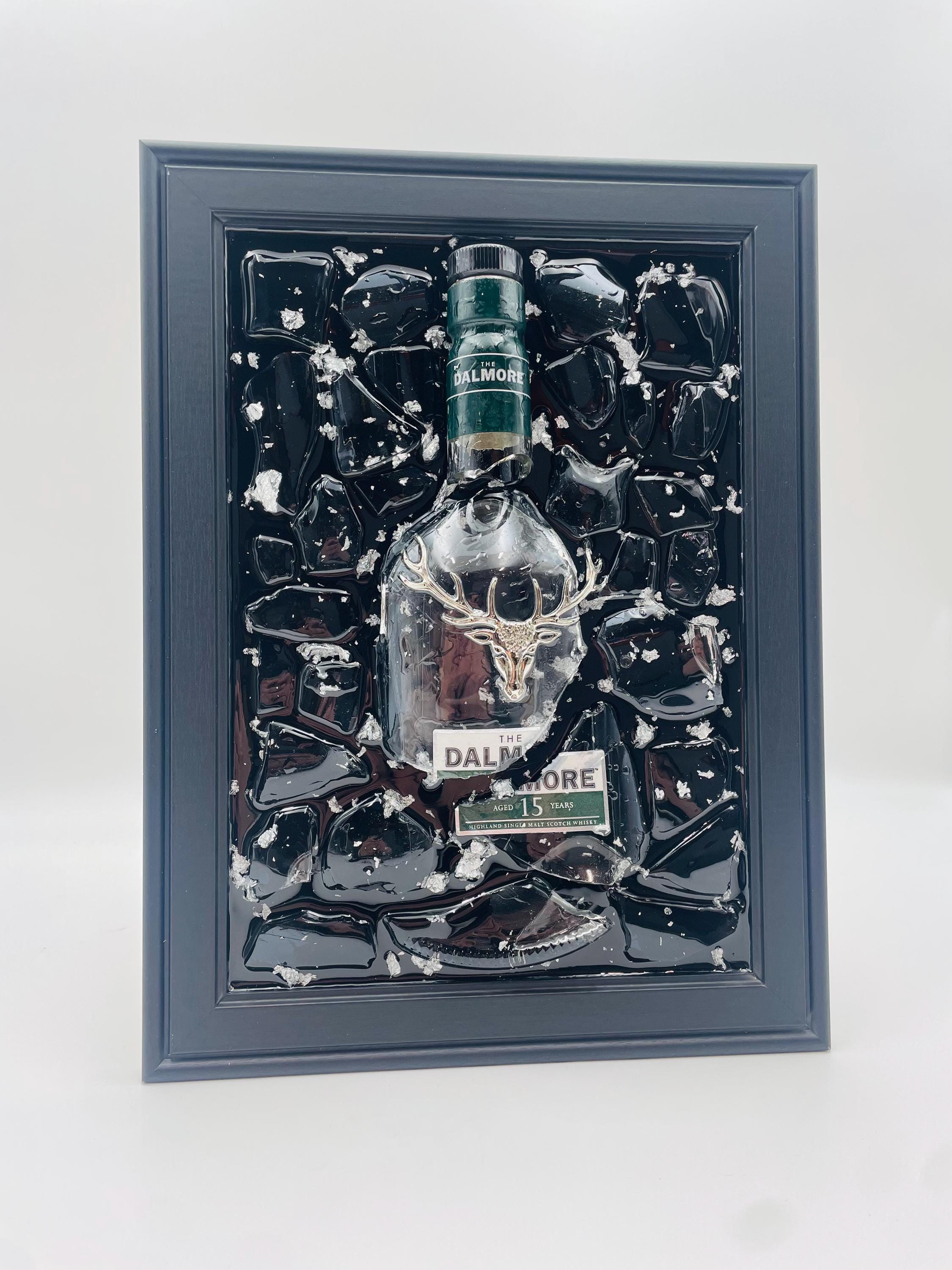 Dalmore Whiskey Broken Bottle Art