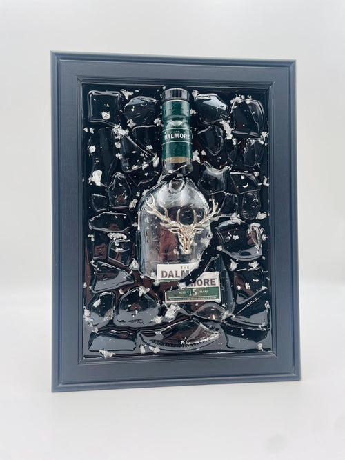 Dalmore Whiskey Broken Bottle Art