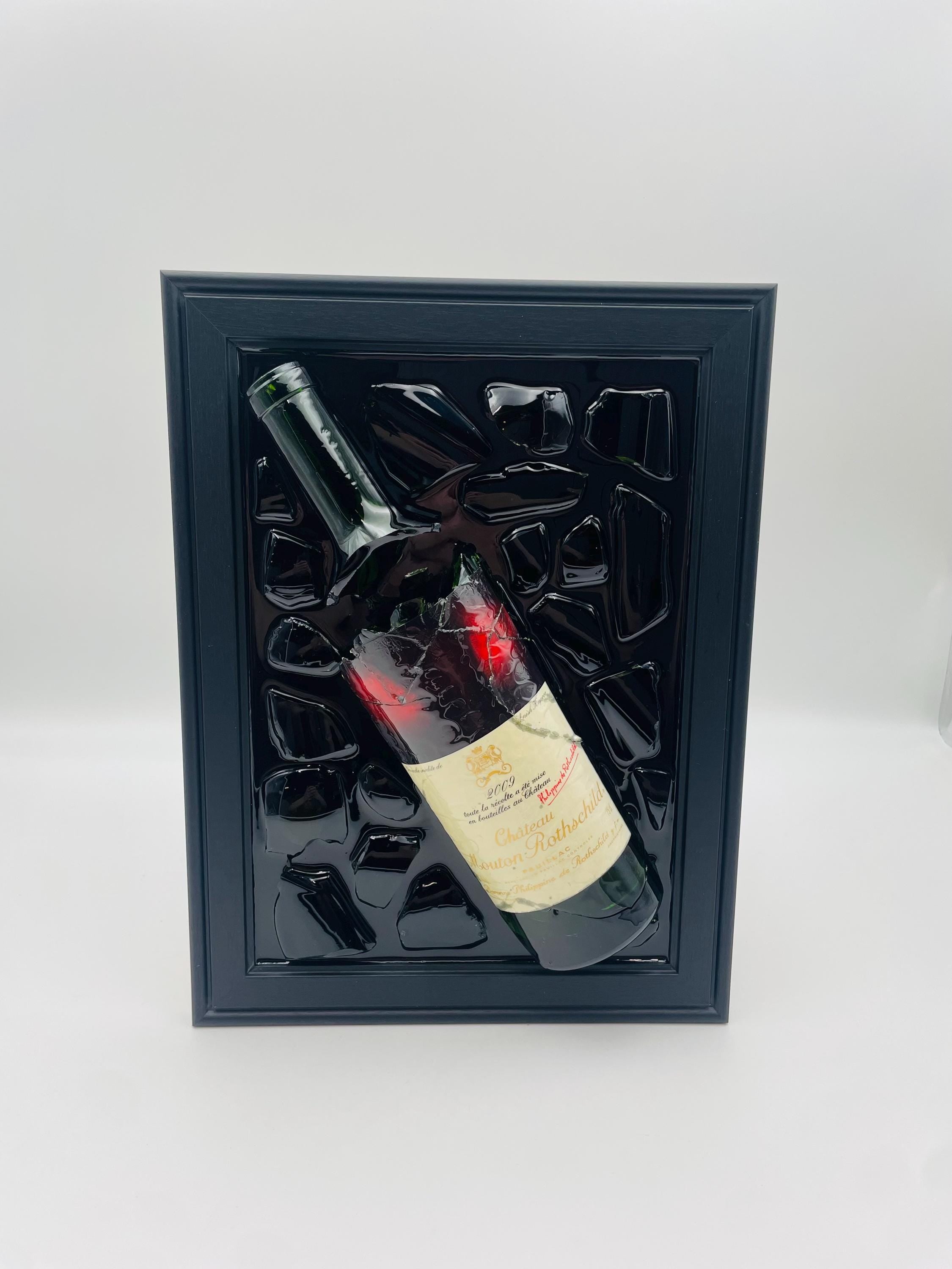 Mouton Rotschild 2009 Wine Broken Bottle Art