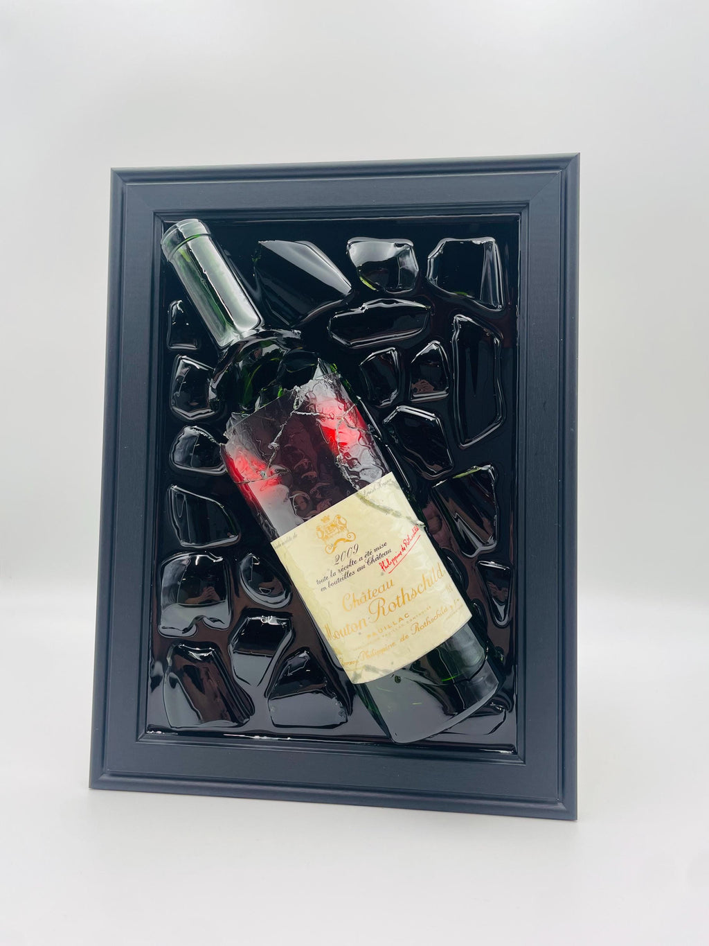 Mouton Rotschild 2009 Wine Broken Bottle Art