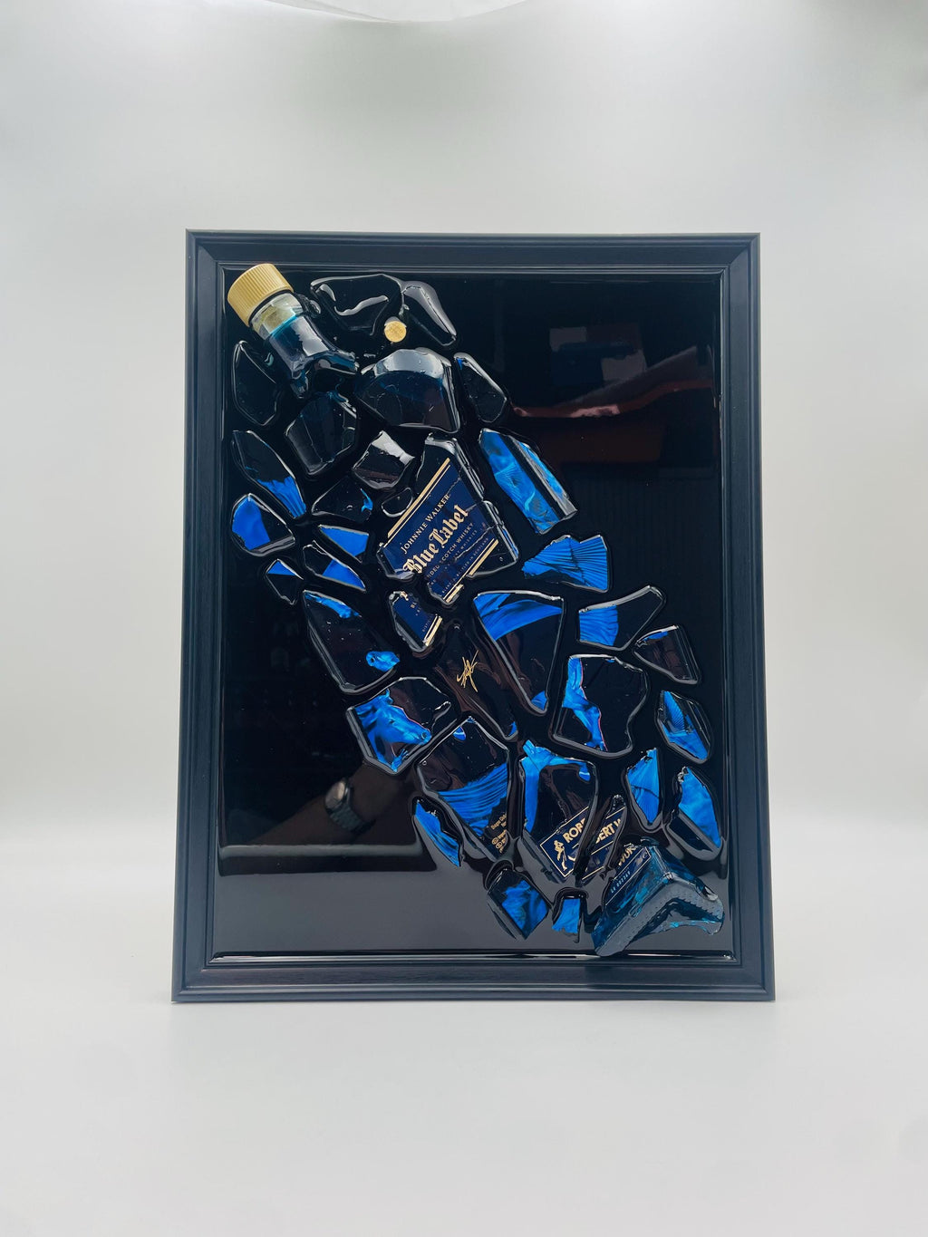 Johnnie Walker Year Of the Horse Blue Label Broken Bottle Art
