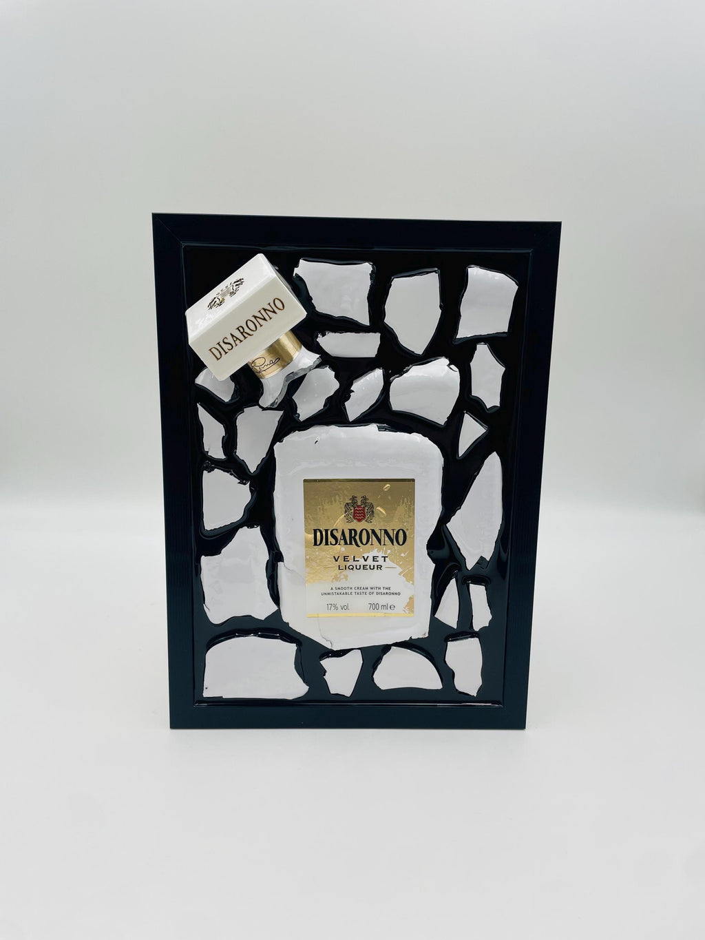 Disaronno White Broken Bottle Art