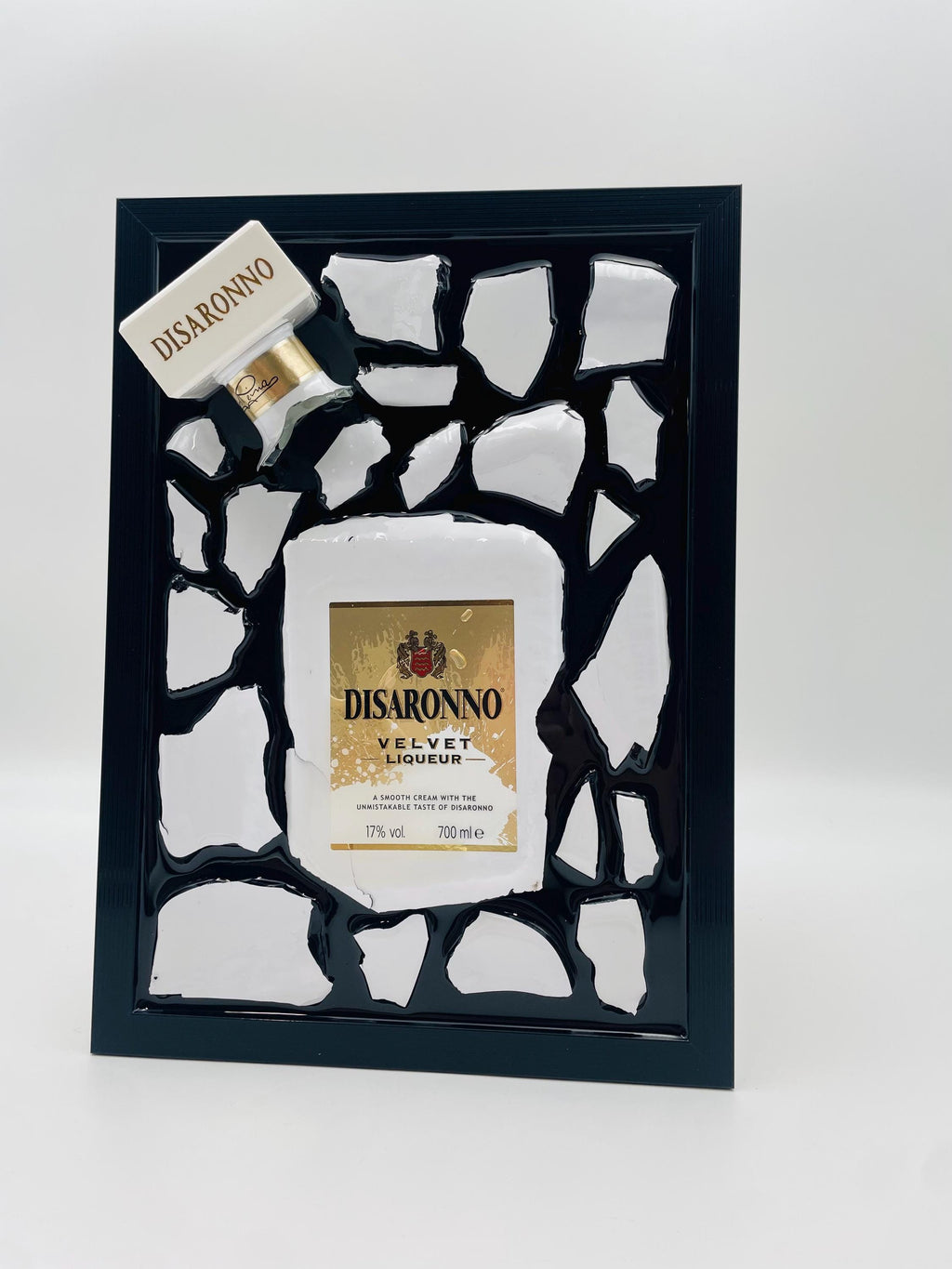 Disaronno White Broken Bottle Art