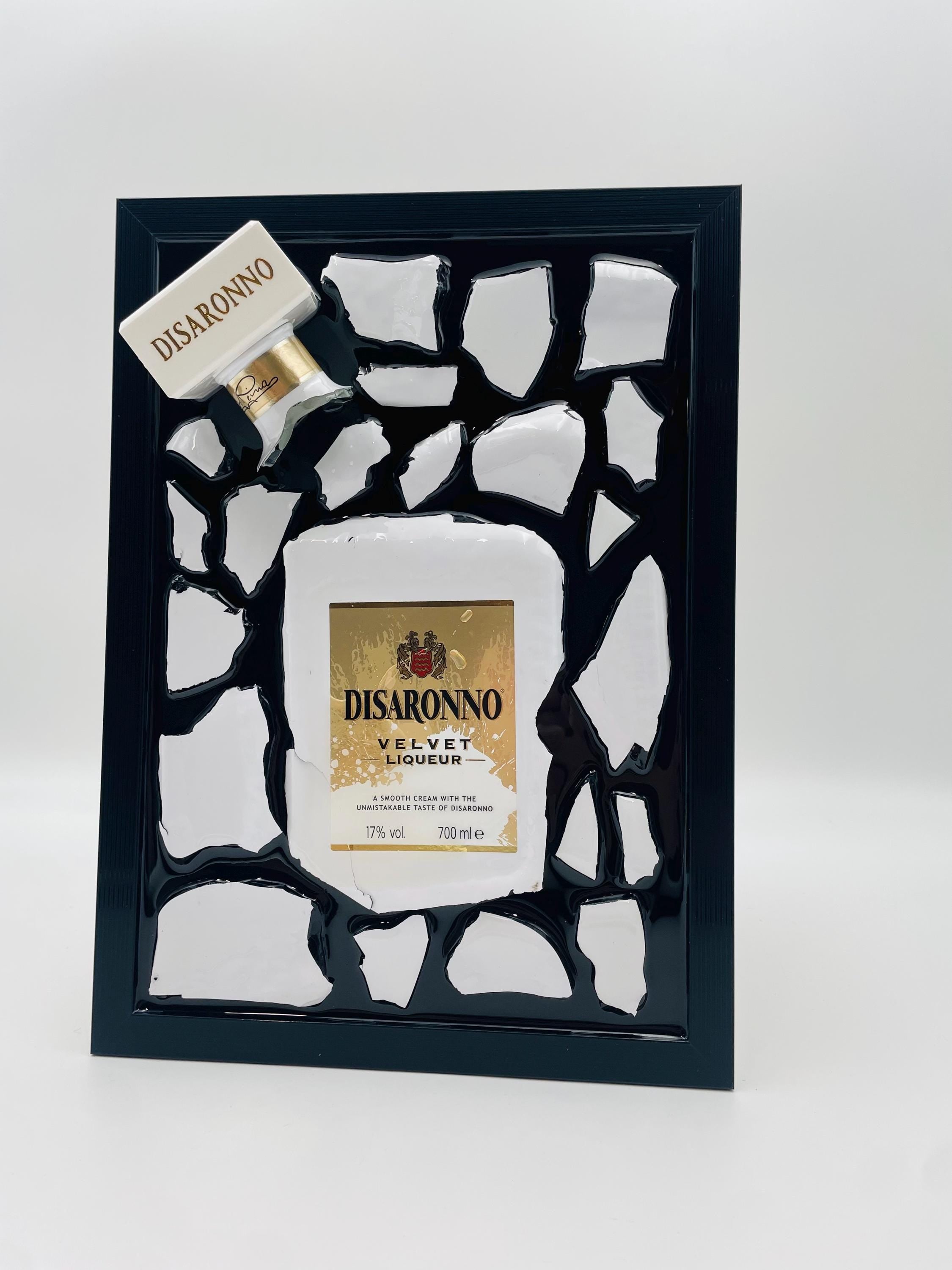 Disaronno White Broken Bottle Art