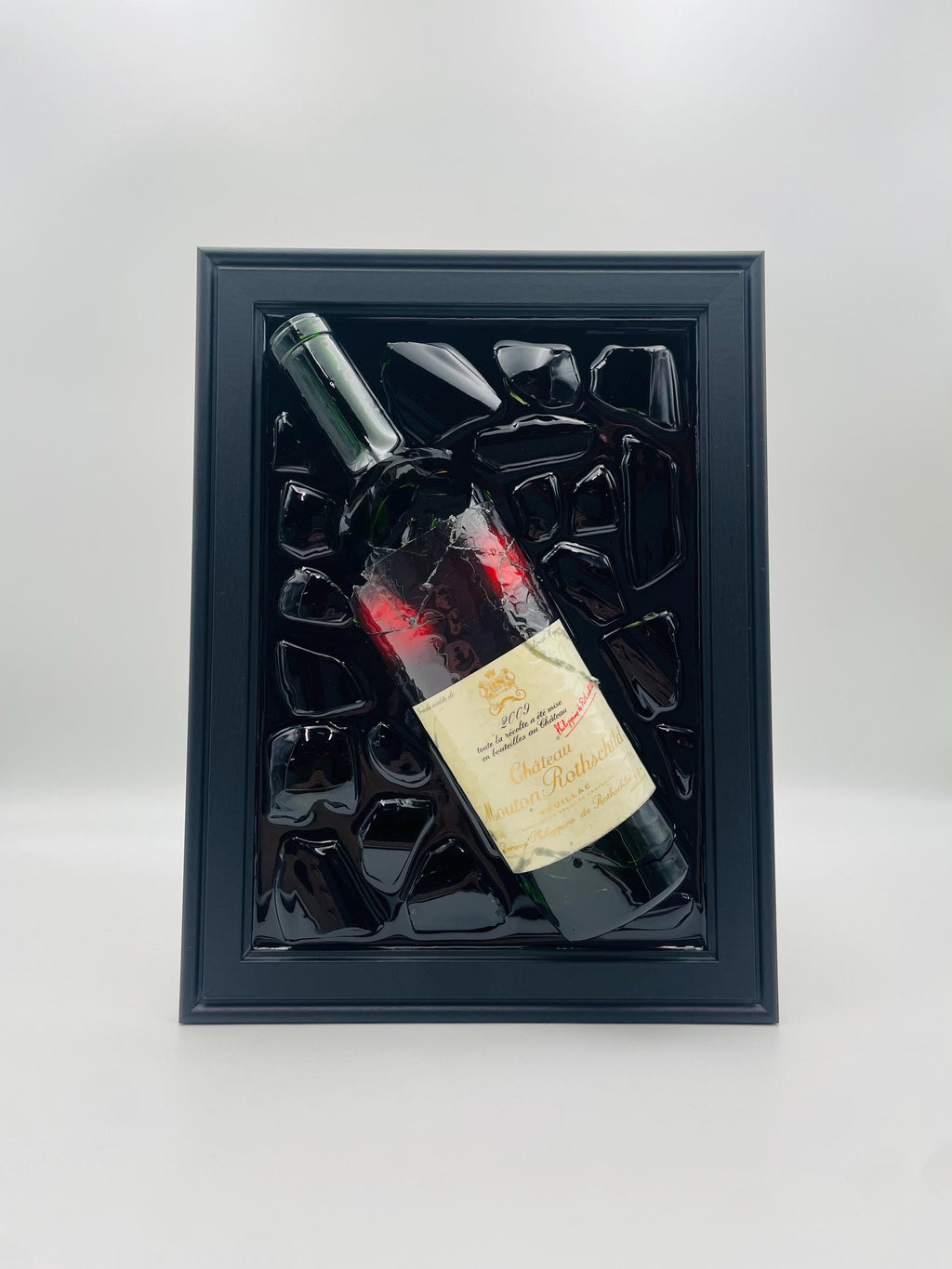 Mouton Rotschild 2009 Wine Broken Bottle Art
