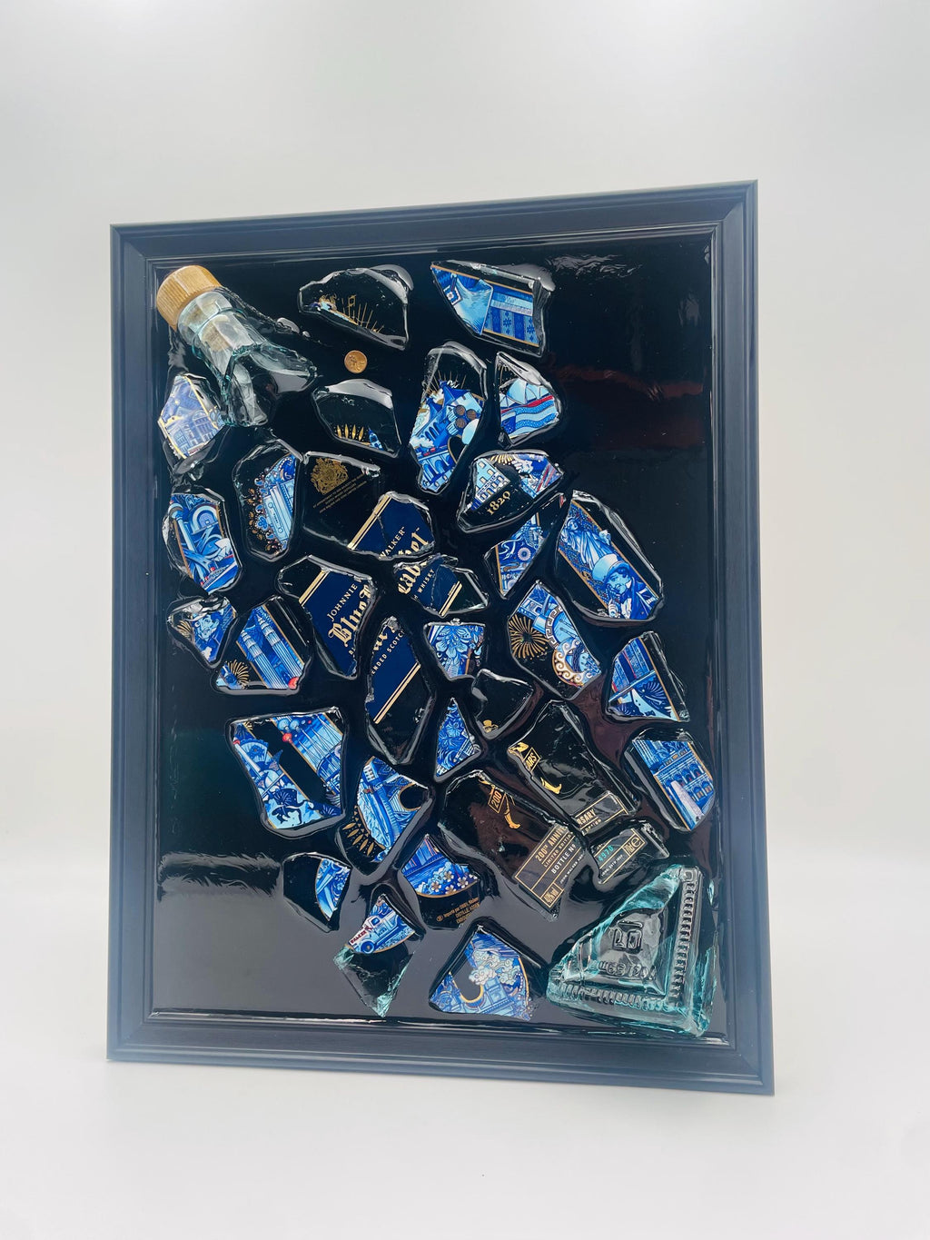 Johnnie Walker Blue Label 200th Anniversary Broken Bottle Art