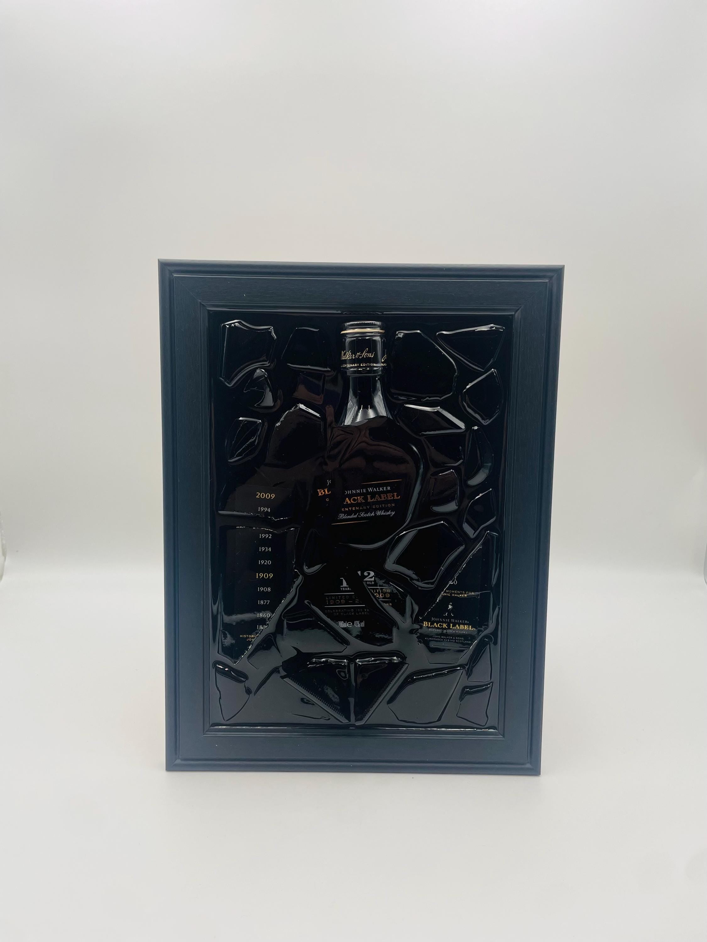 Johnnie Walker Black Label 12 Year Broken Bottle Art