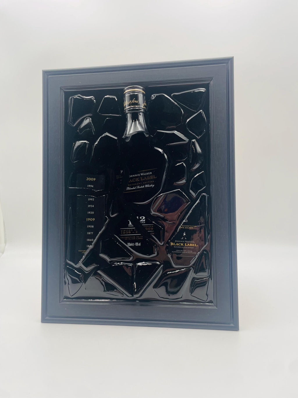 Johnnie Walker Black Label 12 Year Broken Bottle Art