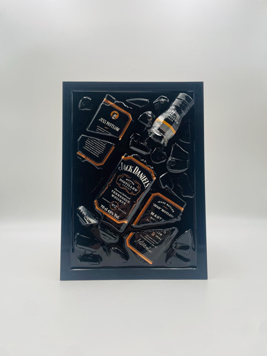 Jack Daniels Bronze Master Broken Bottle Art