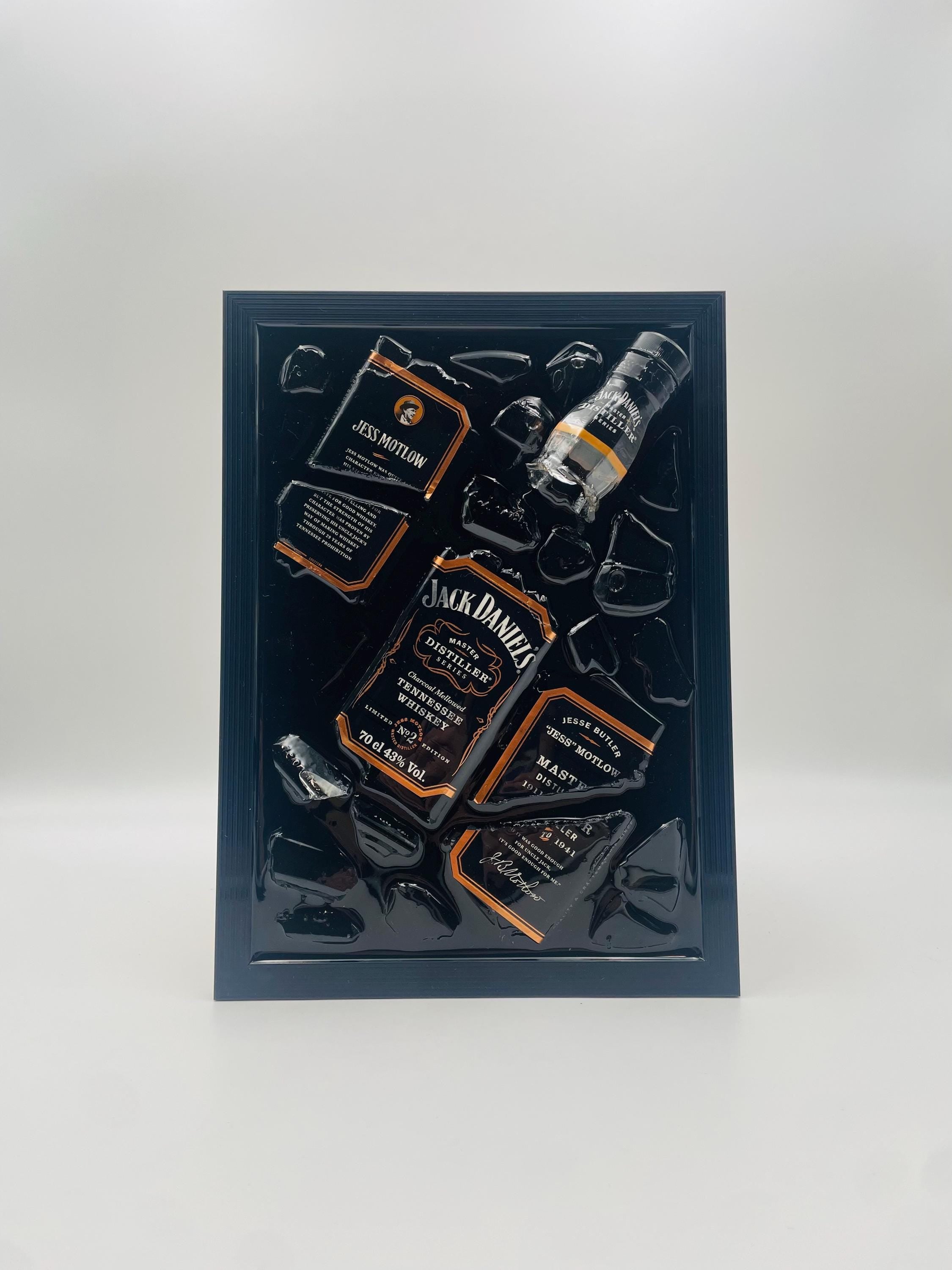 Jack Daniels Bronze Master Broken Bottle Art