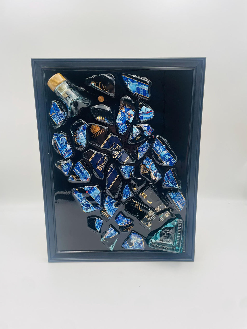 Johnnie Walker Blue Label 200th Anniversary Broken Bottle Art
