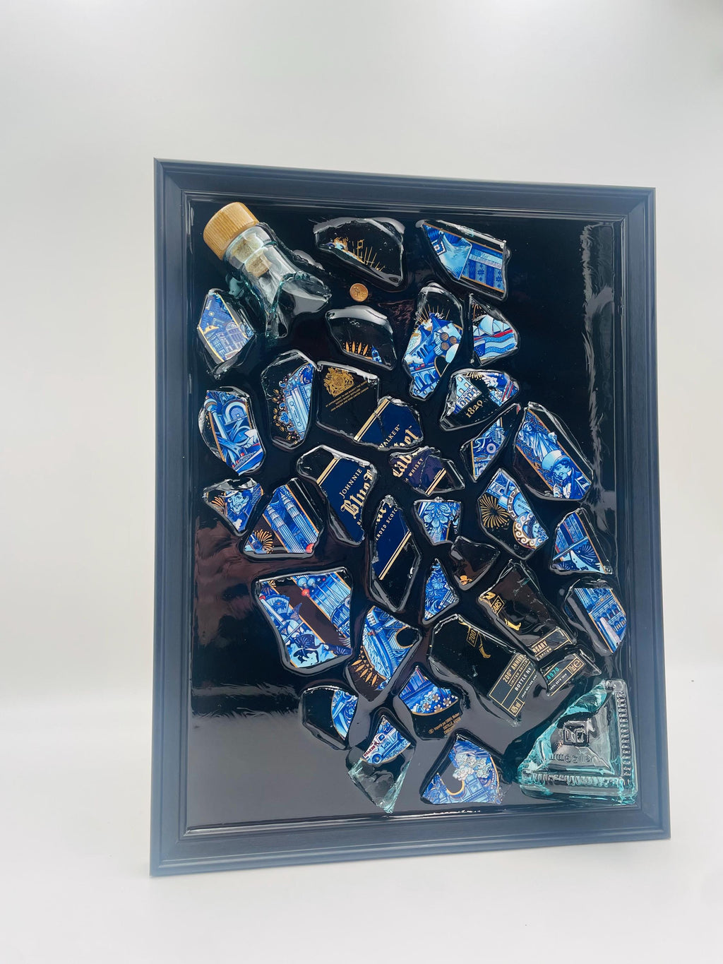 Johnnie Walker Blue Label 200th Anniversary Broken Bottle Art