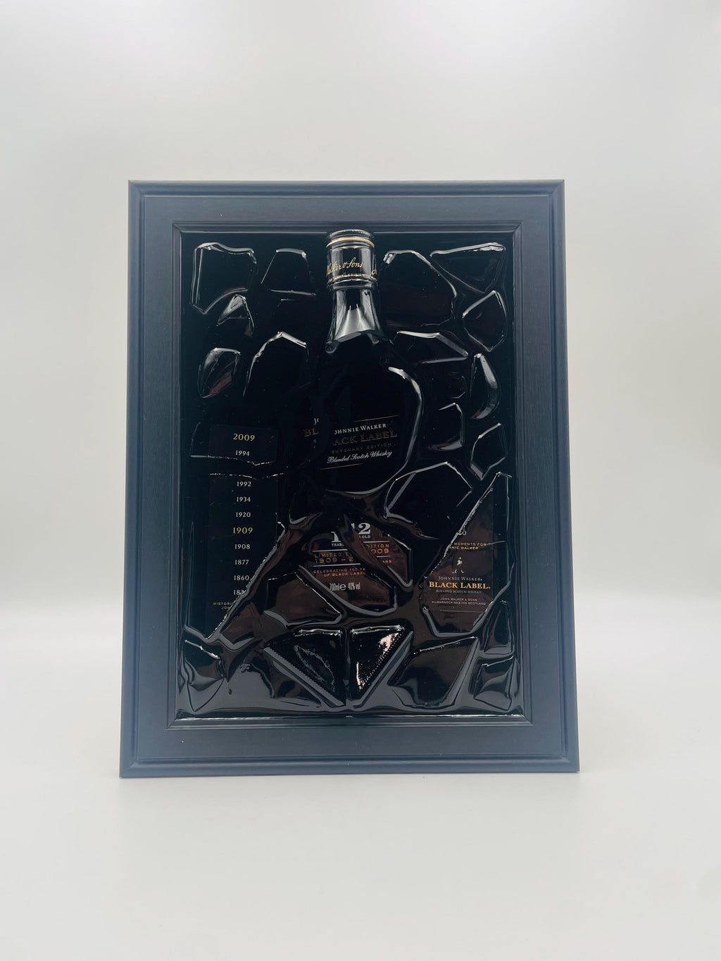 Johnnie Walker Black Label 12 Year Broken Bottle Art