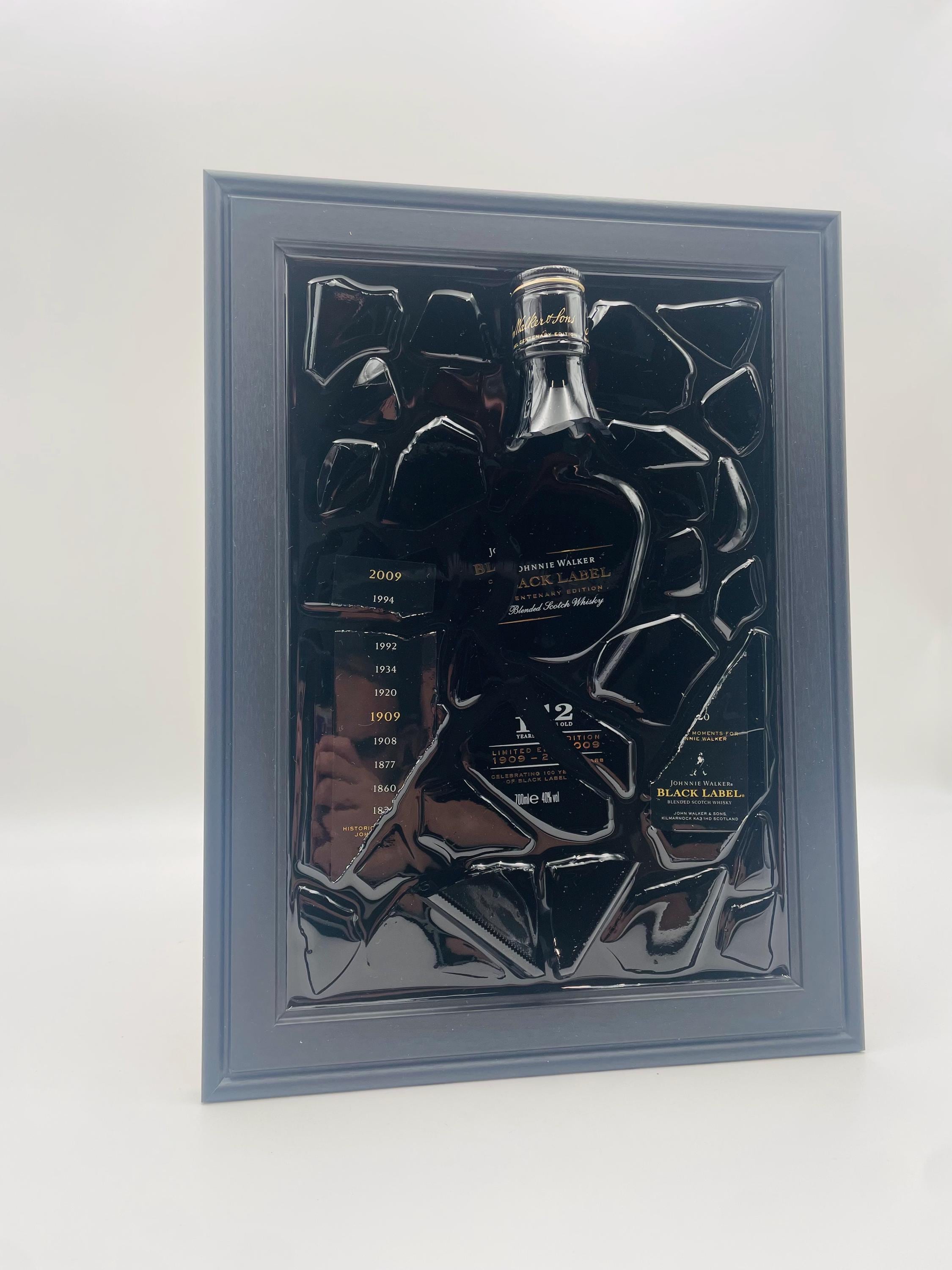 Johnnie Walker Black Label 12 Year Broken Bottle Art