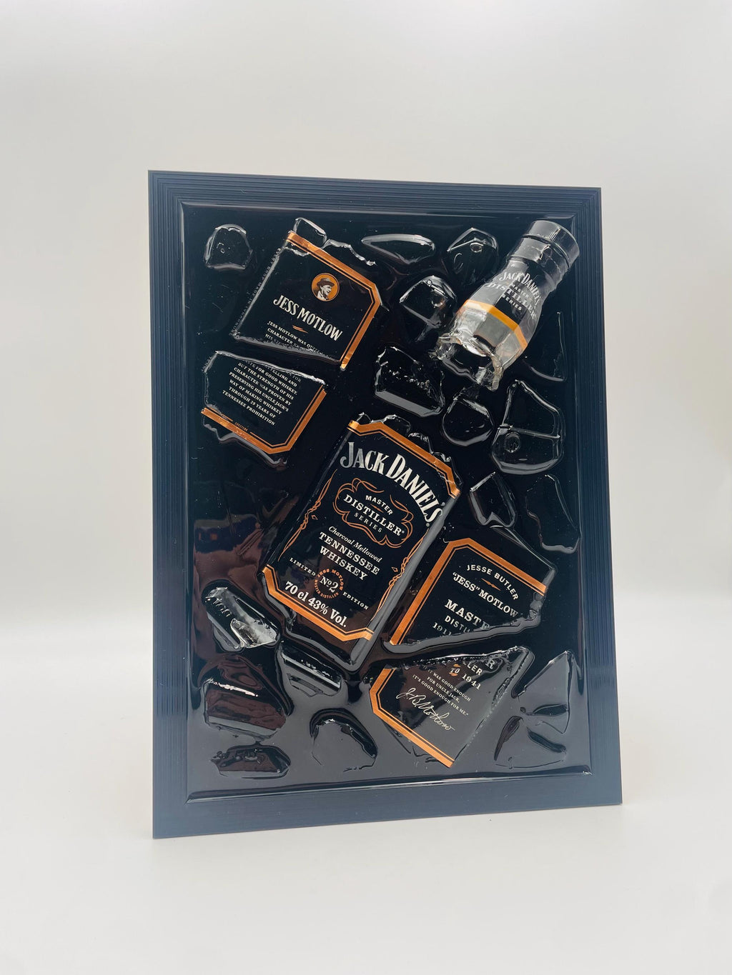 Jack Daniels Bronze Master Broken Bottle Art