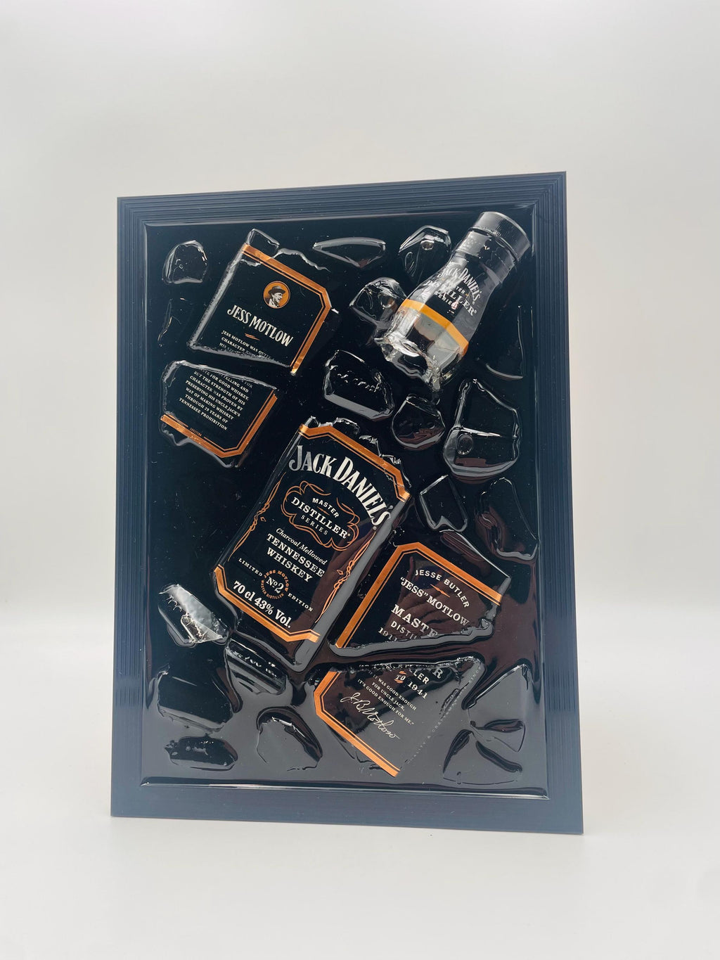 Jack Daniels Bronze Master Broken Bottle Art