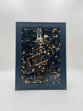 Johnnie Walker  Black Label Gold Broken Bottle Art