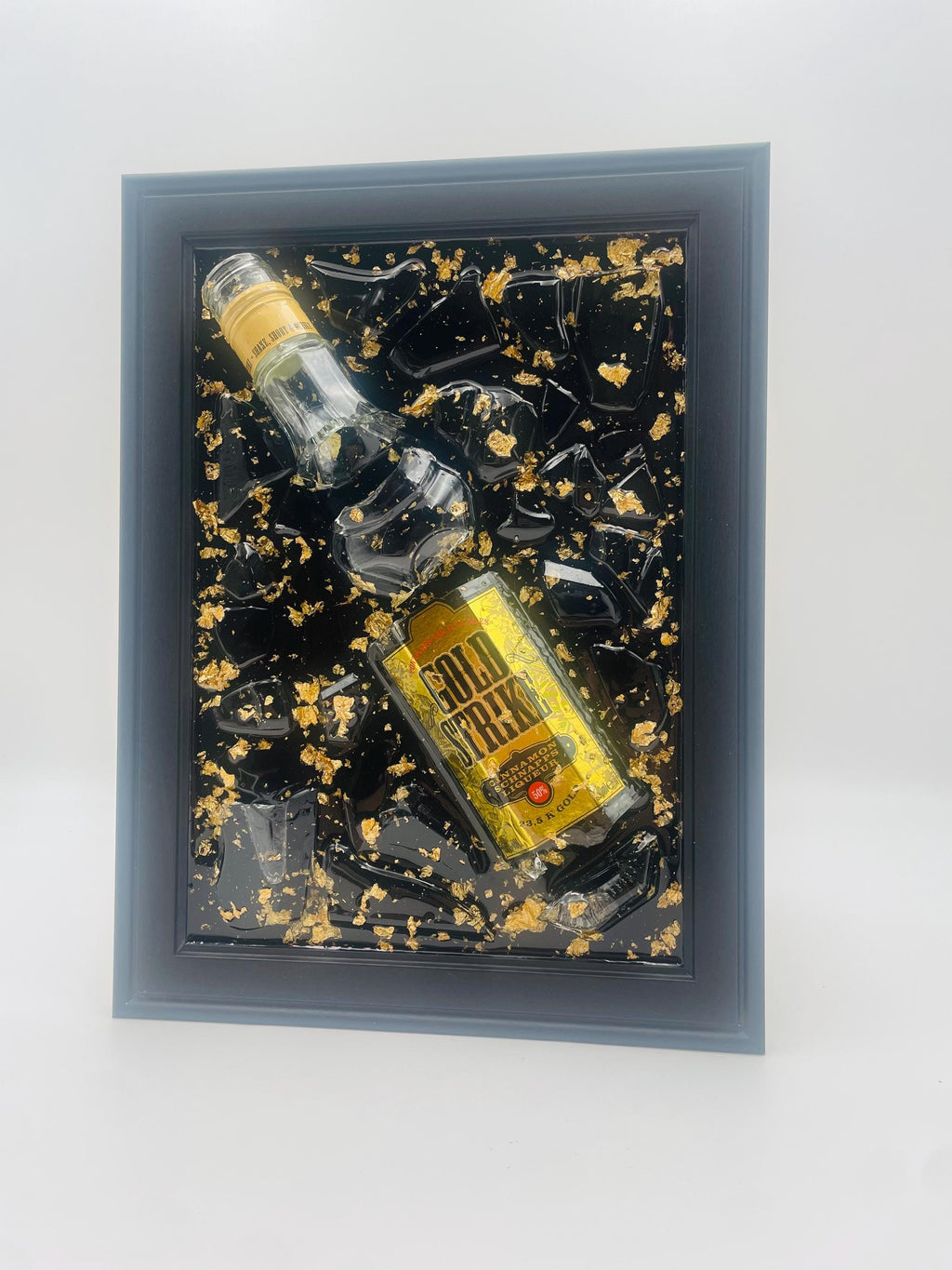Gold Strike Broken Bottle Art