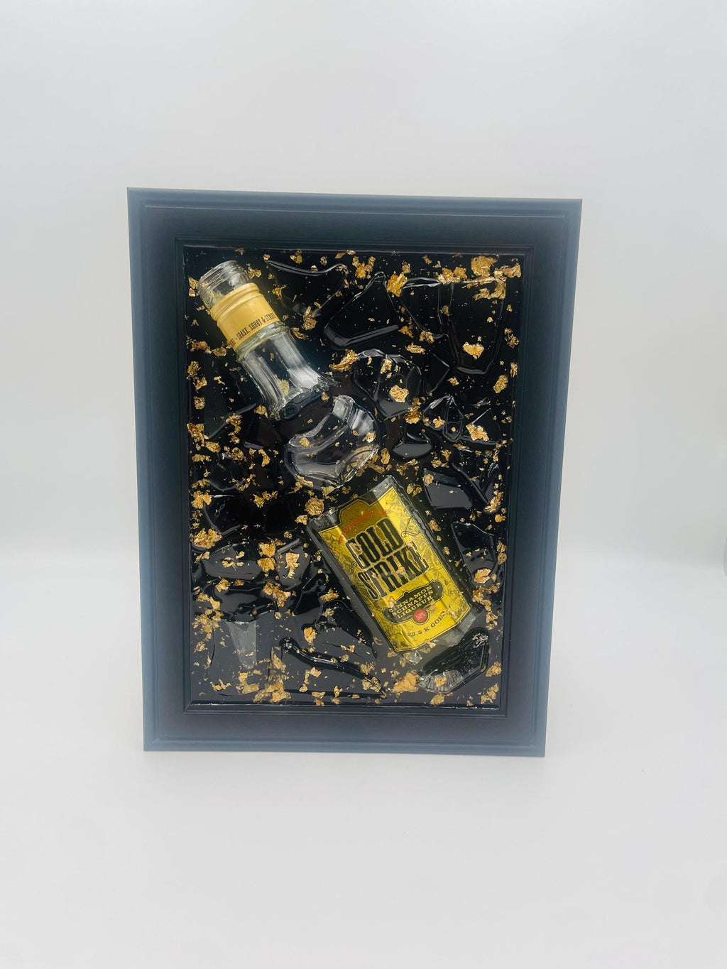 Gold Strike Broken Bottle Art
