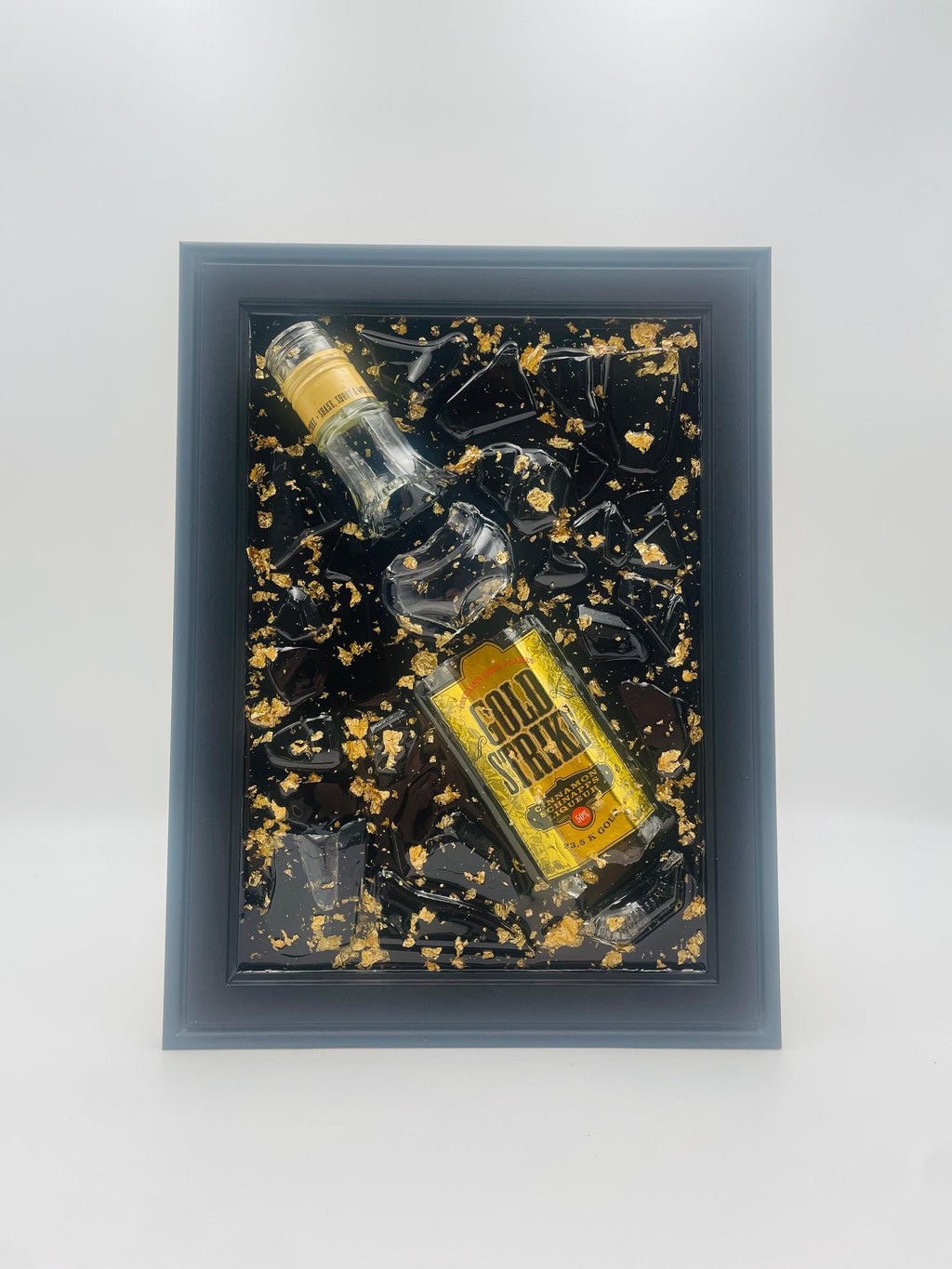 Gold Strike Broken Bottle Art