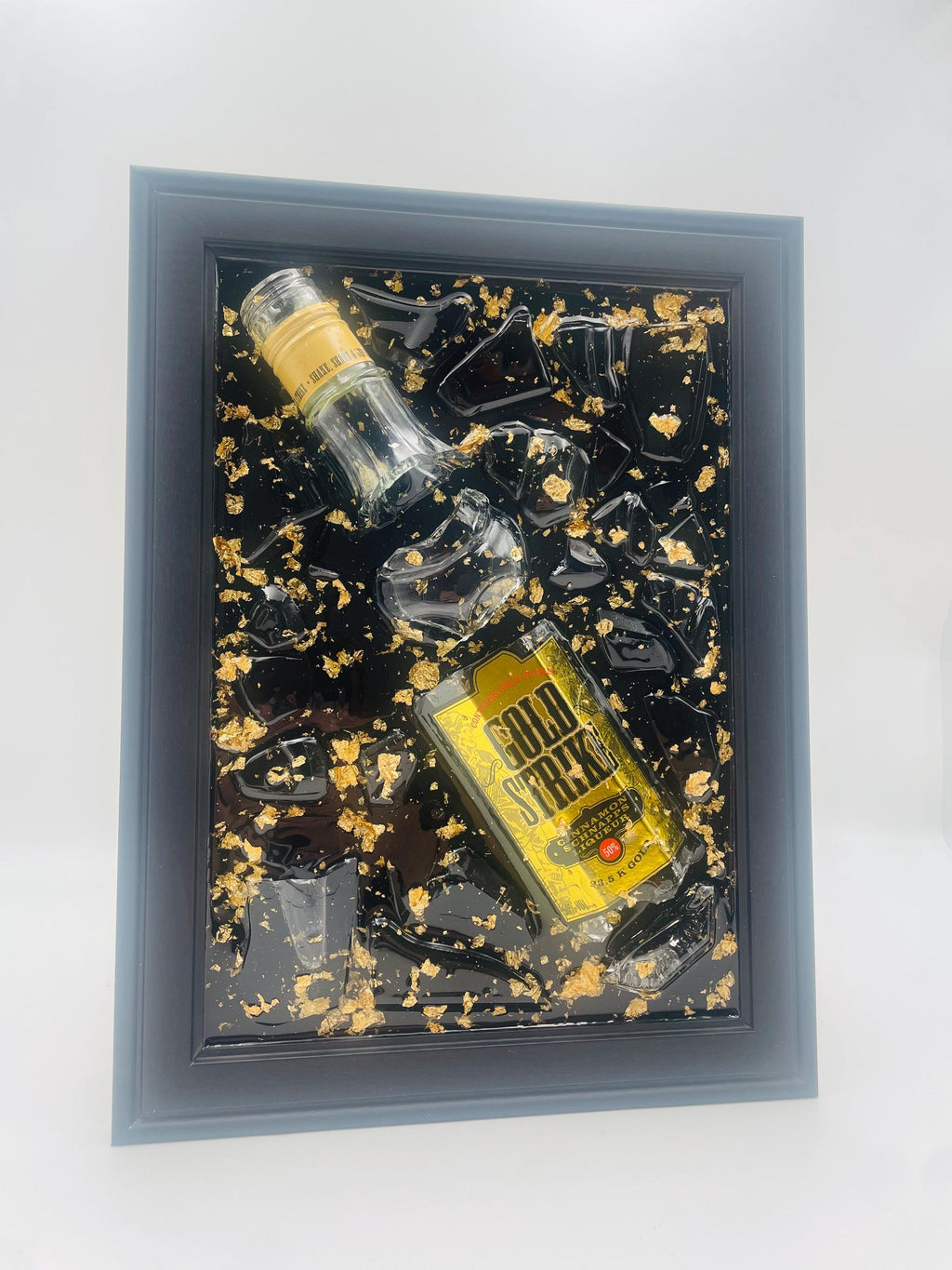 Gold Strike Broken Bottle Art
