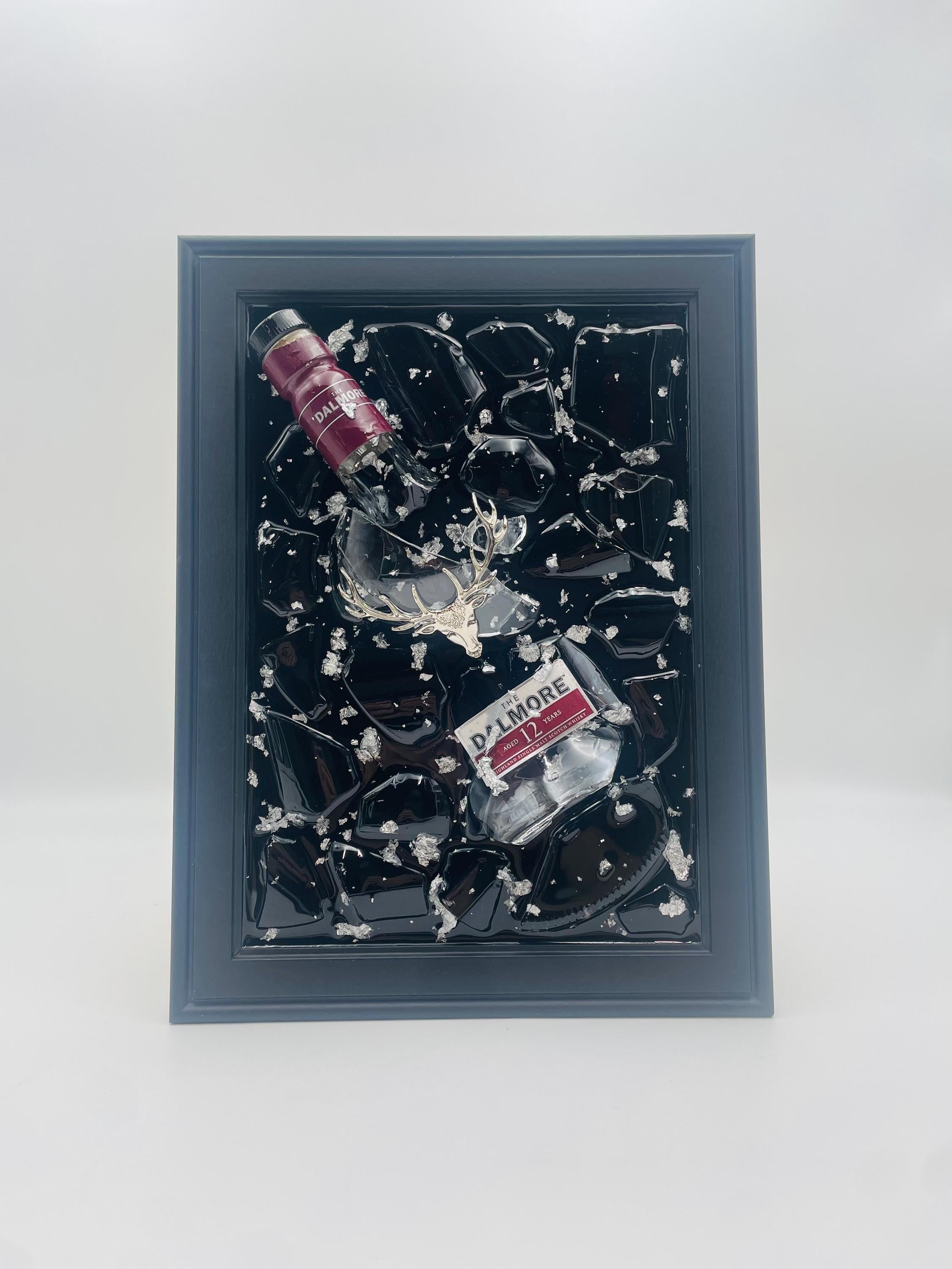 Dalmore Red Broken Bottle Art