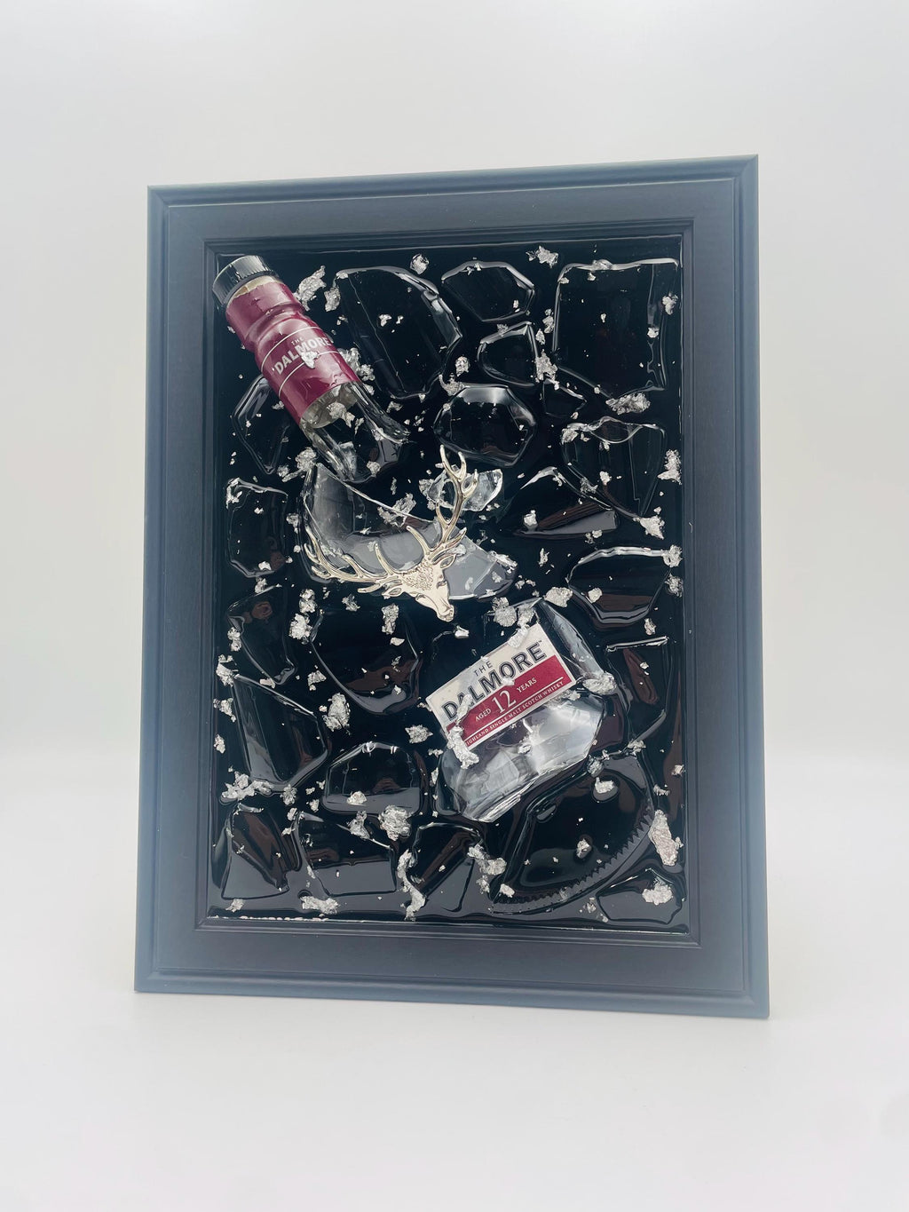 Dalmore Red Broken Bottle Art