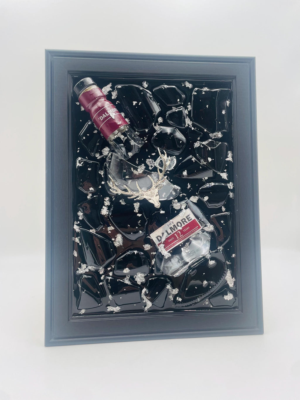 Dalmore Red Broken Bottle Art