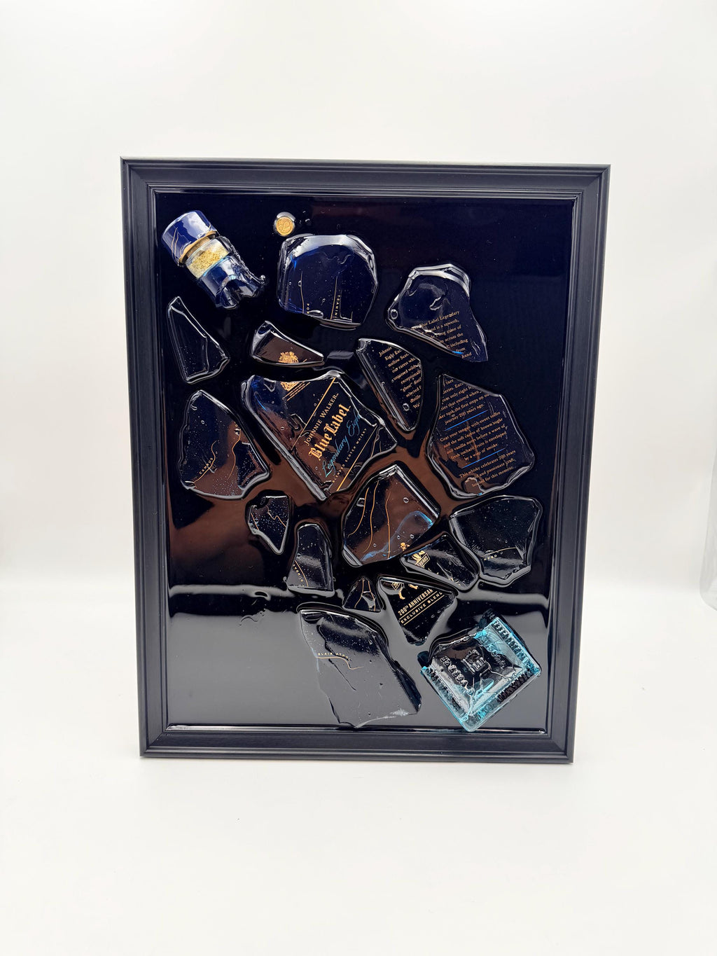 Johnnie Walker Blue Label Legendary Eight Broken Bottle Art