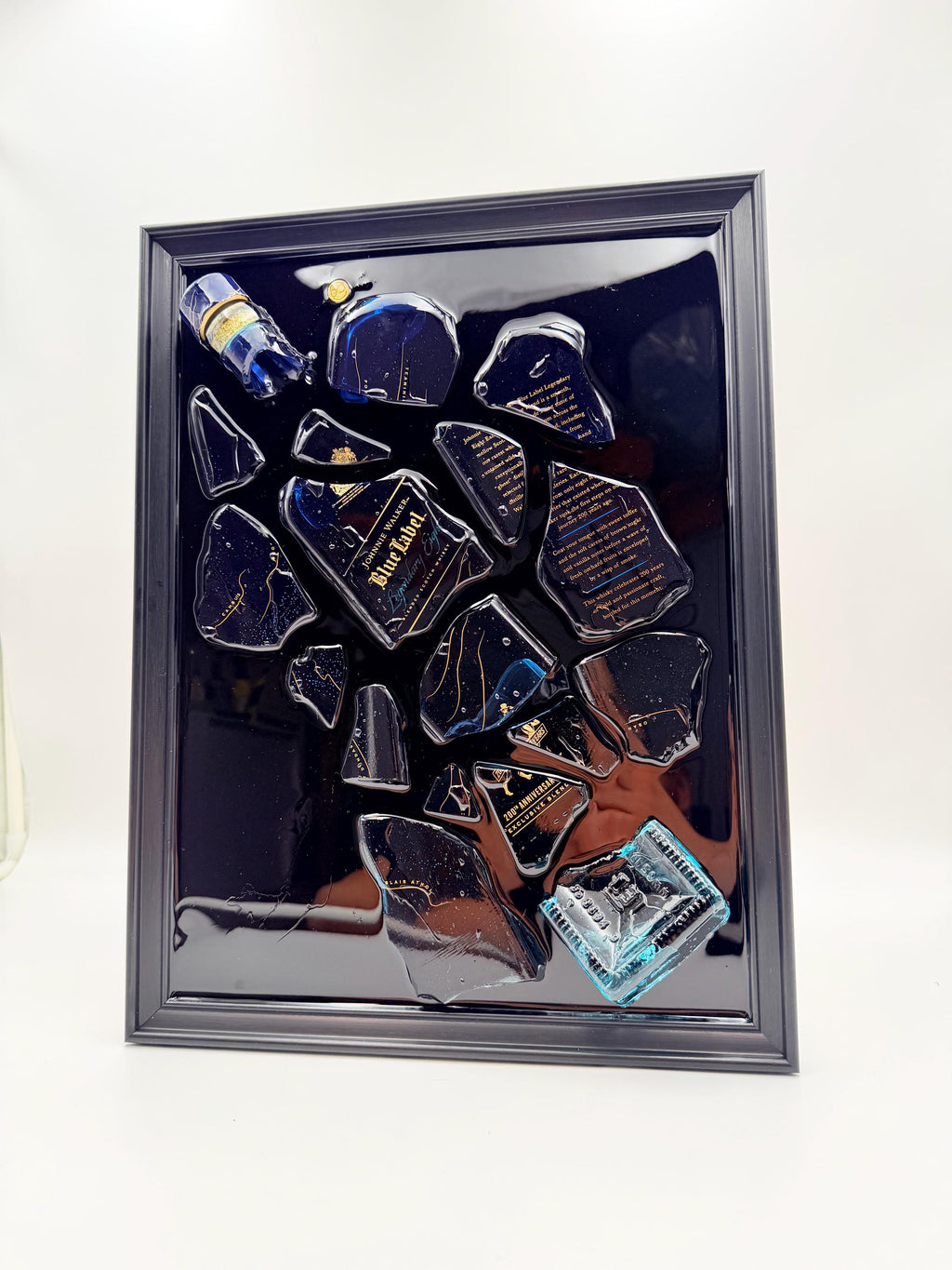 Johnnie Walker Blue Label Legendary Eight Broken Bottle Art