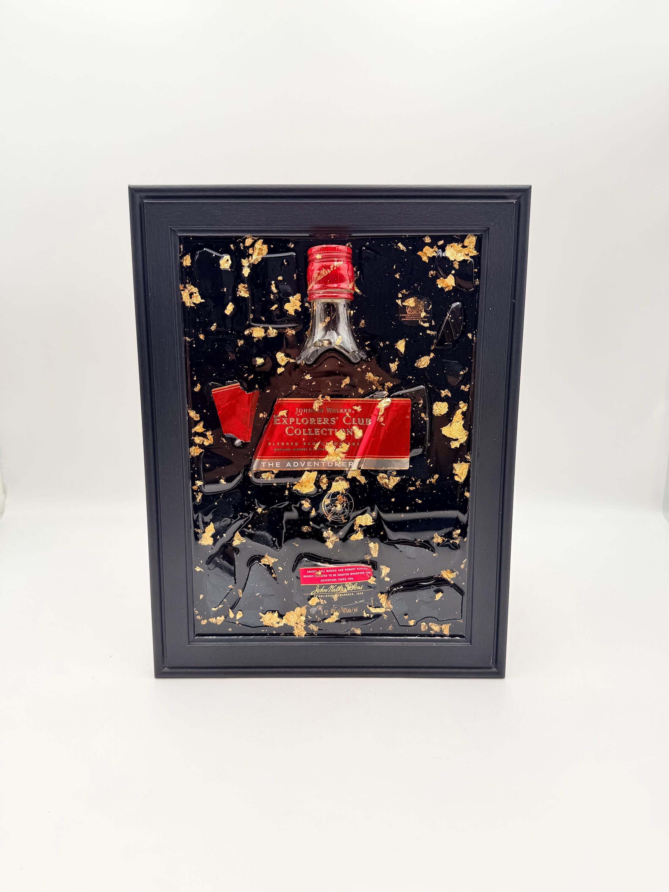Johnnie Walker Explorers Club Collection Broken Bottle Art