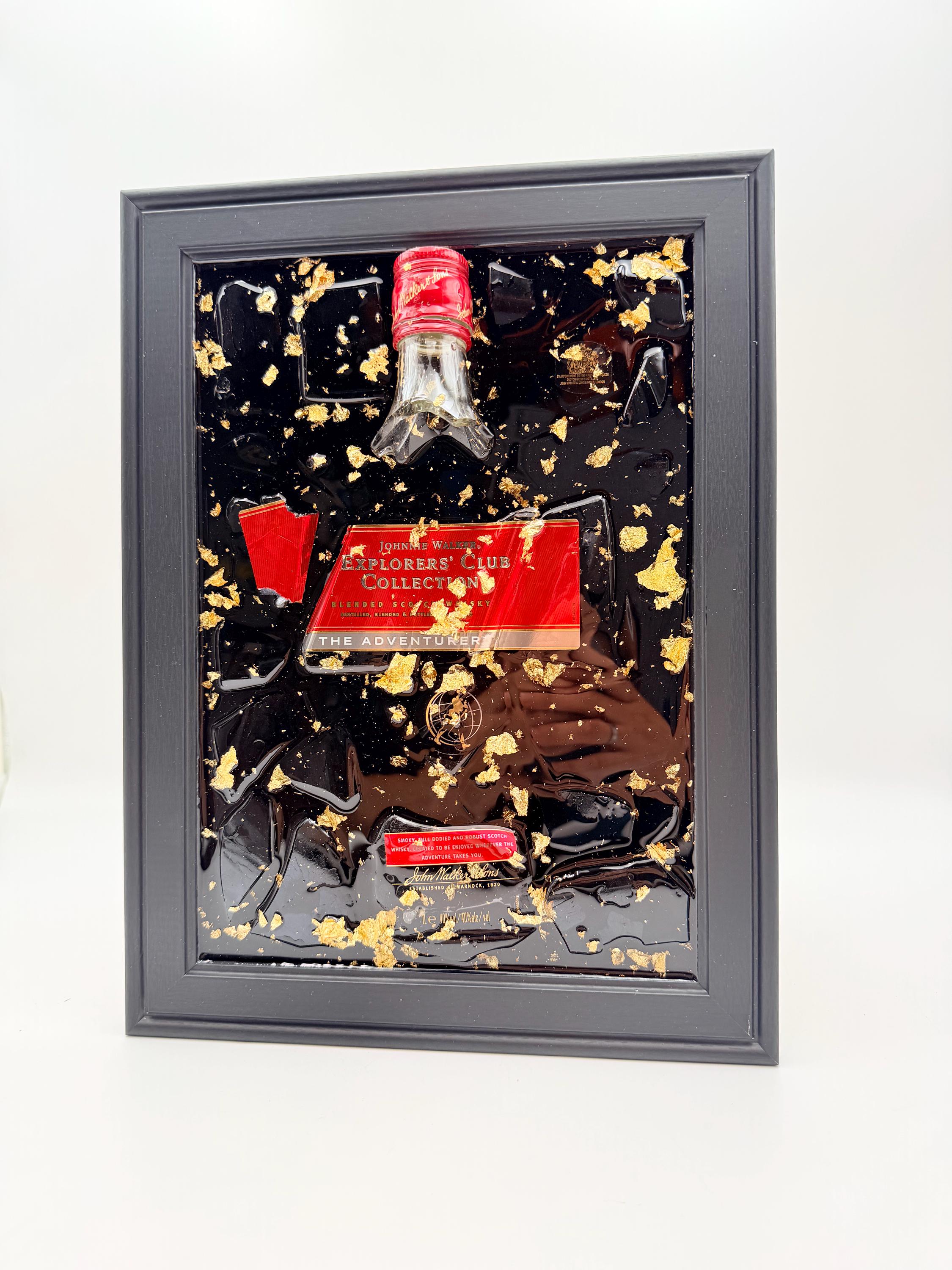 Johnnie Walker Explorers Club Collection Broken Bottle Art