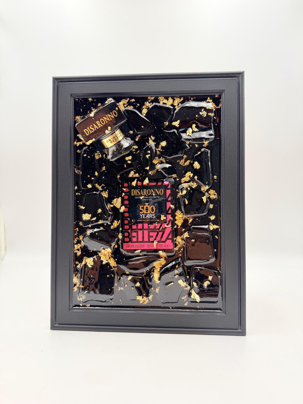 Disaronno 500 Year Pink Broken Bottle Art