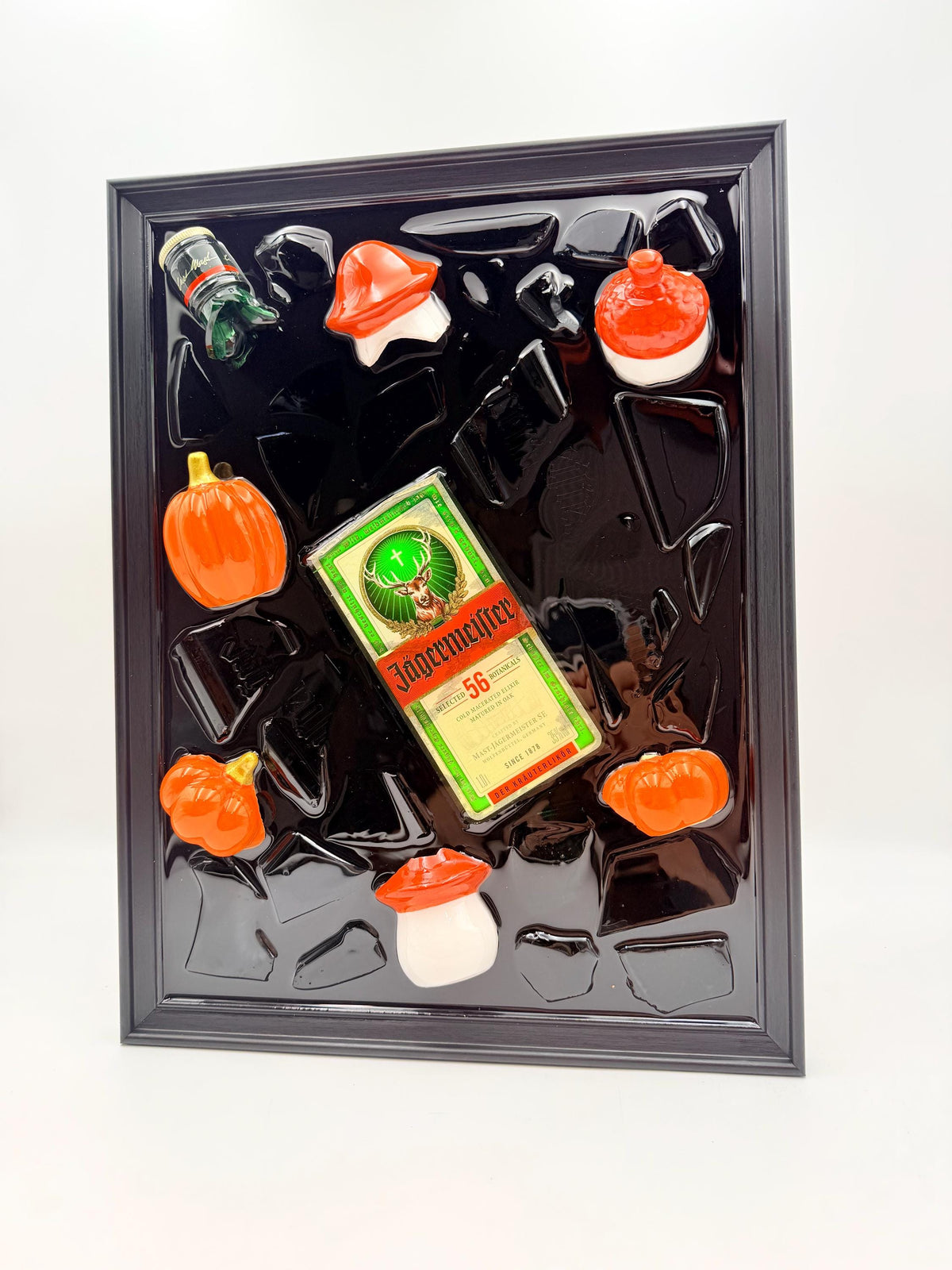 Jägermeister Fall Broken Bottle Art