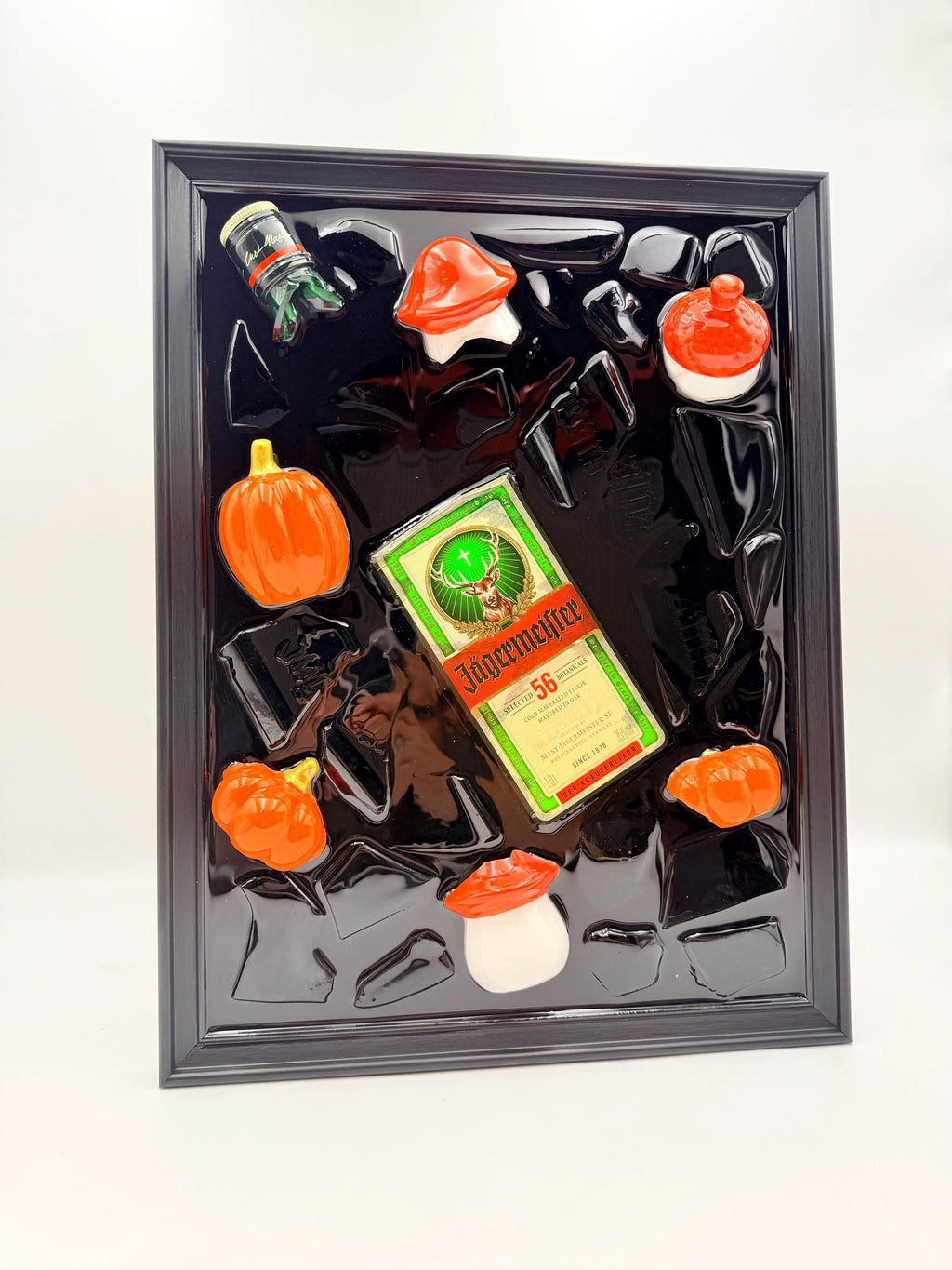 Jägermeister Fall Broken Bottle Art