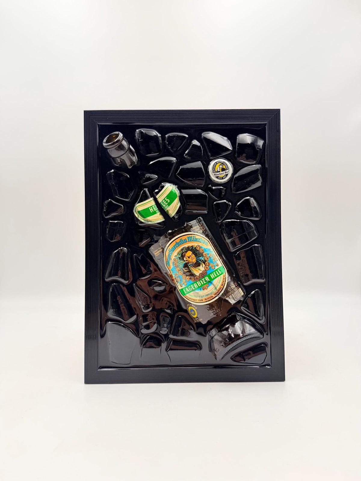 Augustinerbrau Lagerbier Hell Broken Bottle Art