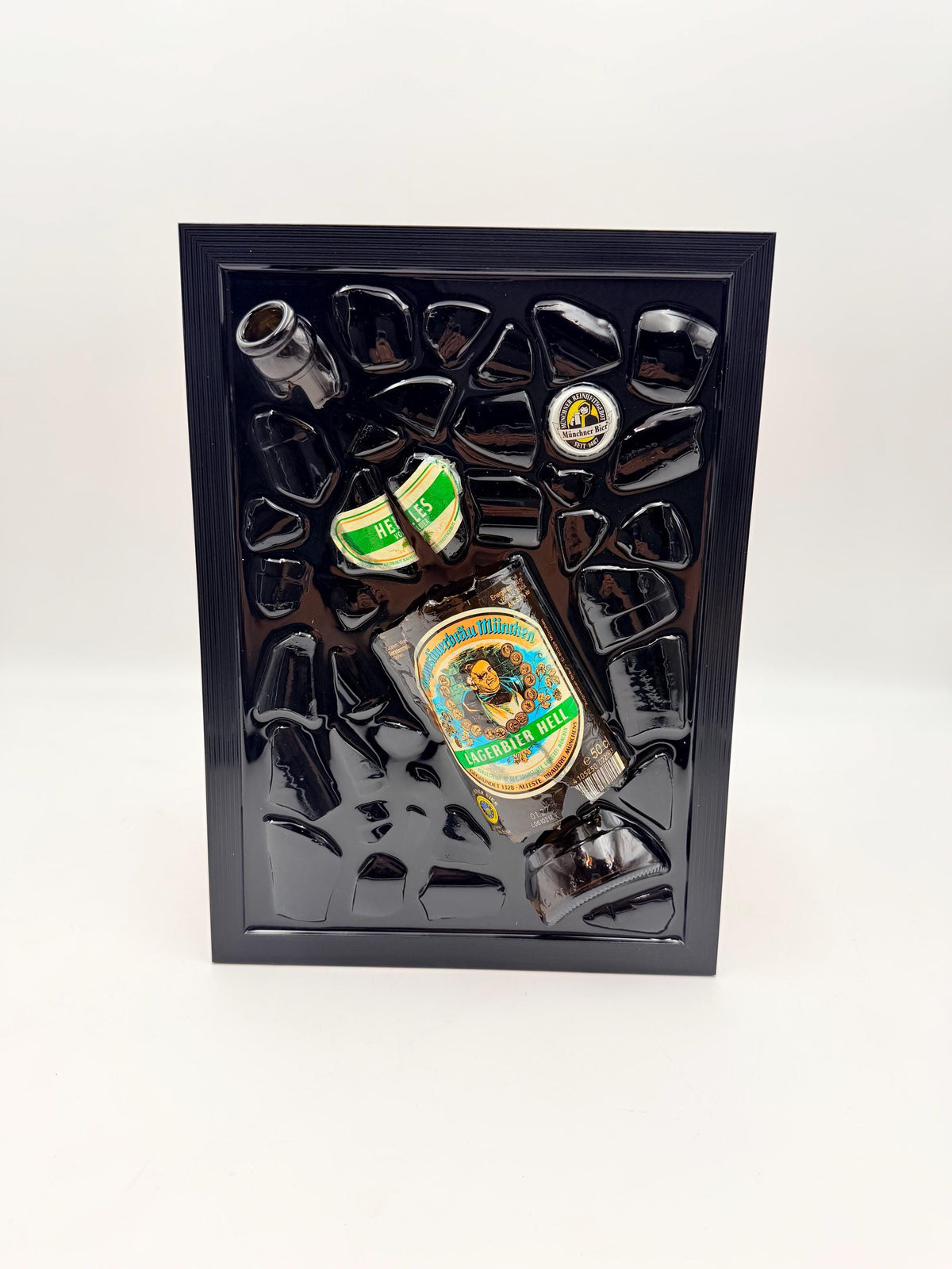 Augustinerbrau Lagerbier Hell Broken Bottle Art