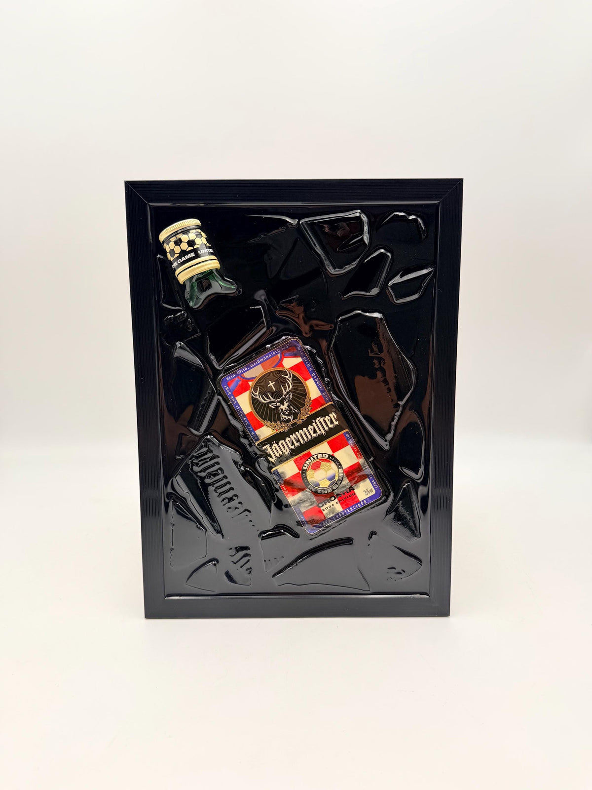 Jägermeister Kroatian Football Broken Bottle Art
