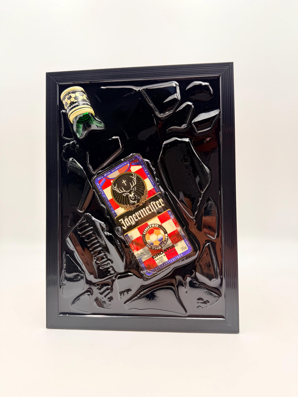 Jägermeister Kroatian Football Broken Bottle Art